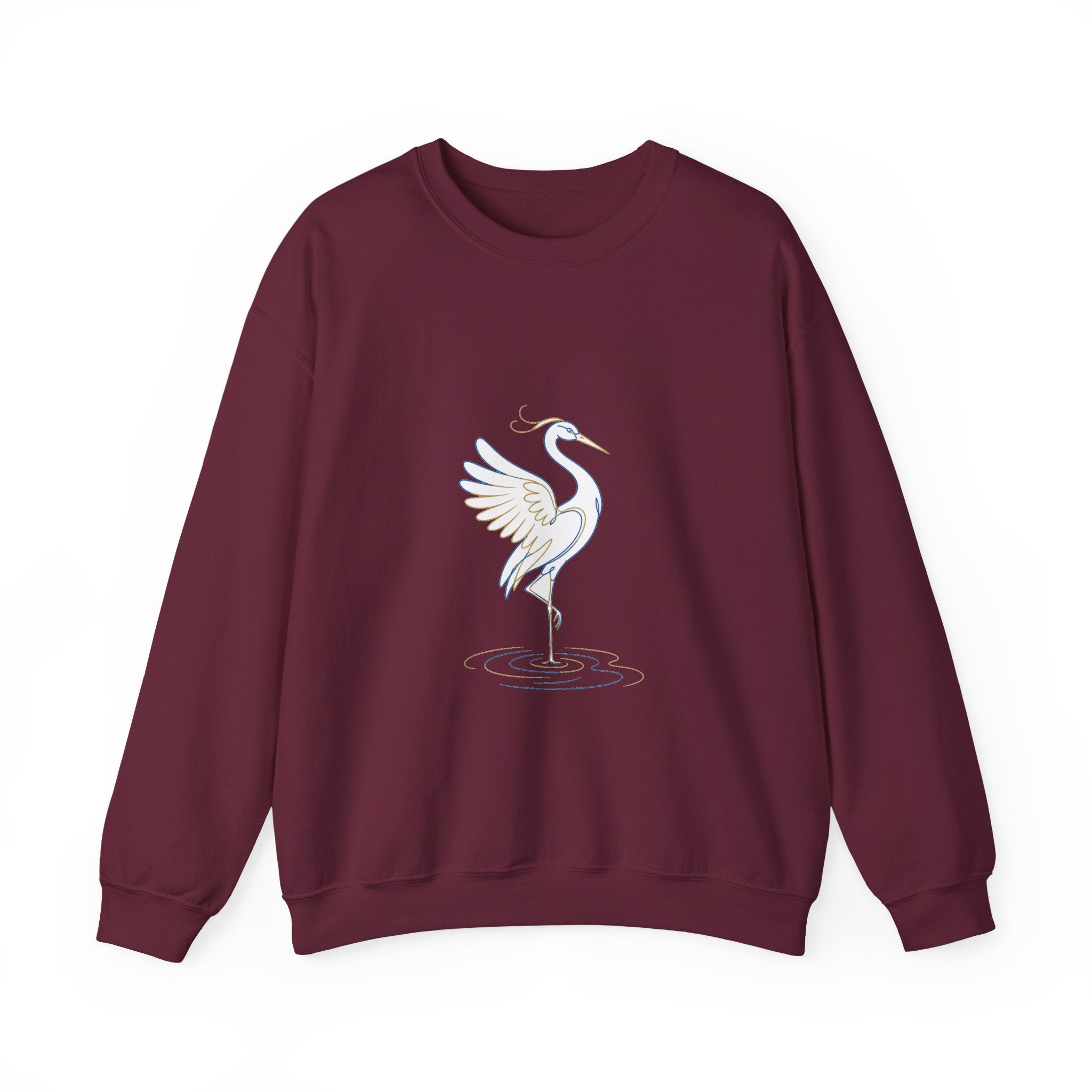 Matching Couple Sweatshirt - Tiger & Crane Matching Couple Comfort Colors Crew Minimalist Art His Hers Christmas Gift - Design B