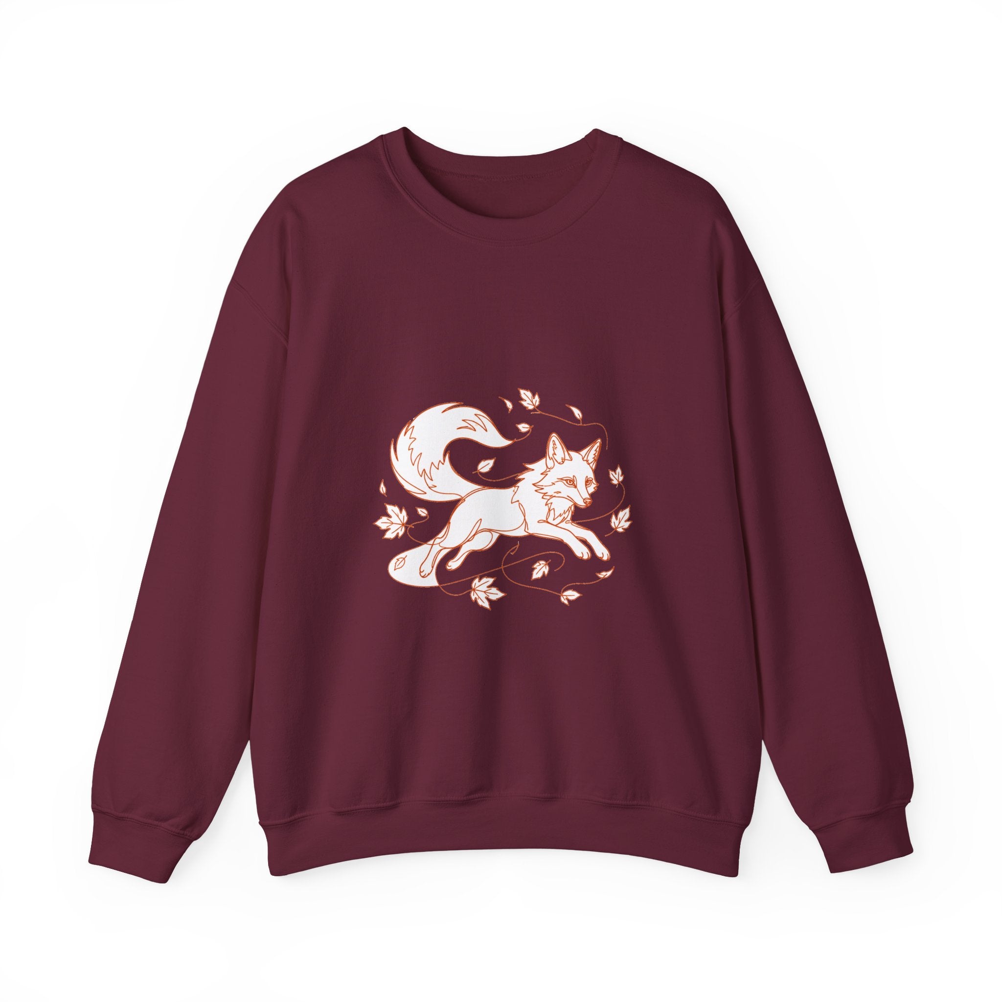 Matching Couple Sweatshirt - Fox & Rabbit Matching Couple Comfort Colors Crew Minimalist Art His Hers Christmas Gift - Design A