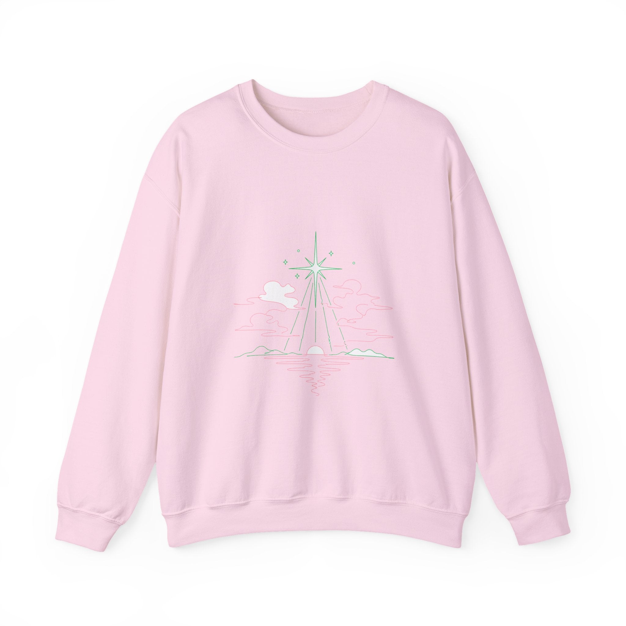 Matching Couple Sweatshirt - Evening & Morning Star Matching Couple Comfort Colors Crew Minimalist Art His Hers Christmas Gift - Design A