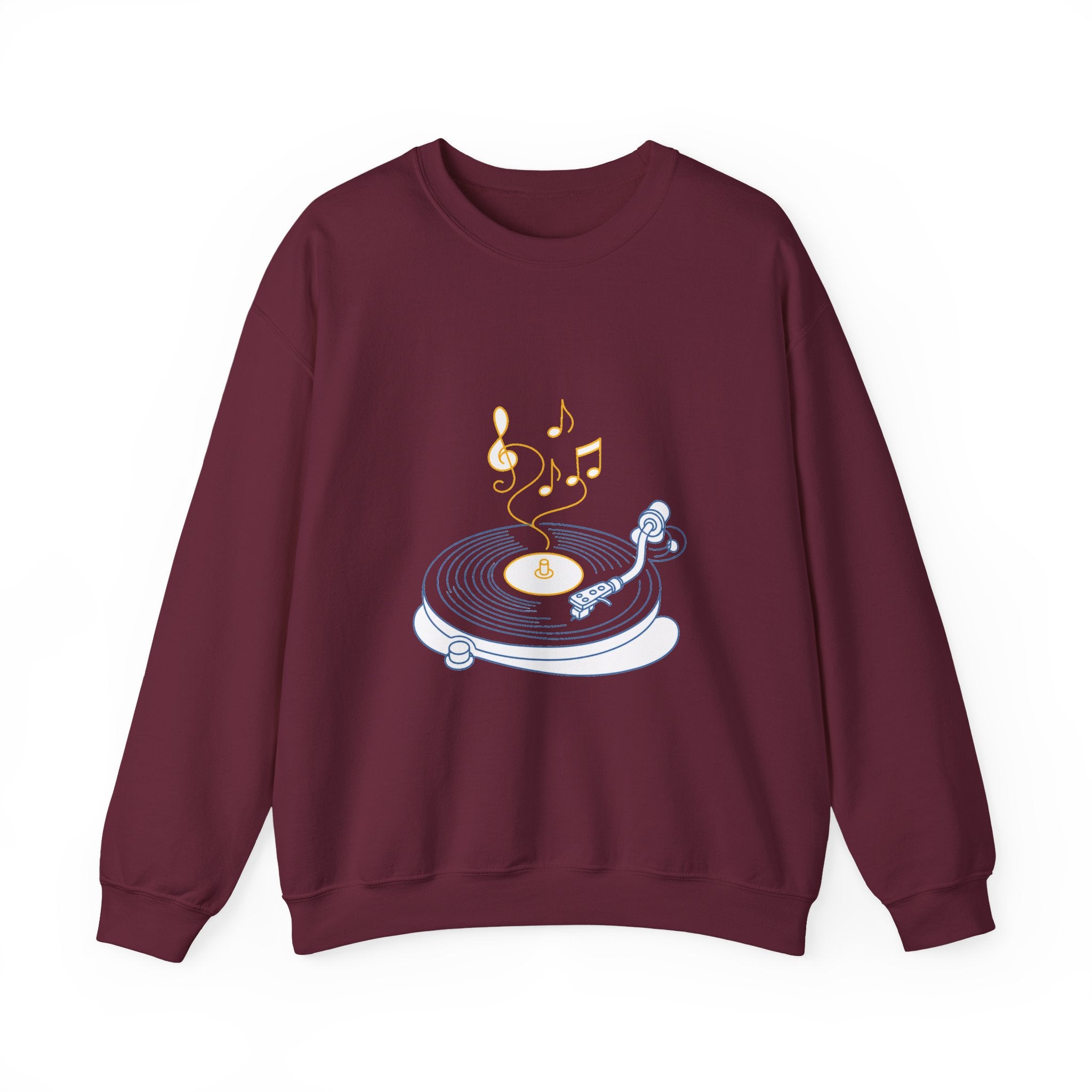 Matching Couple Sweatshirt - Vinyl & Cassette Matching Couple Premium Fleece Sweatshirt Minimalist Art His Hers Christmas Gift - Design A