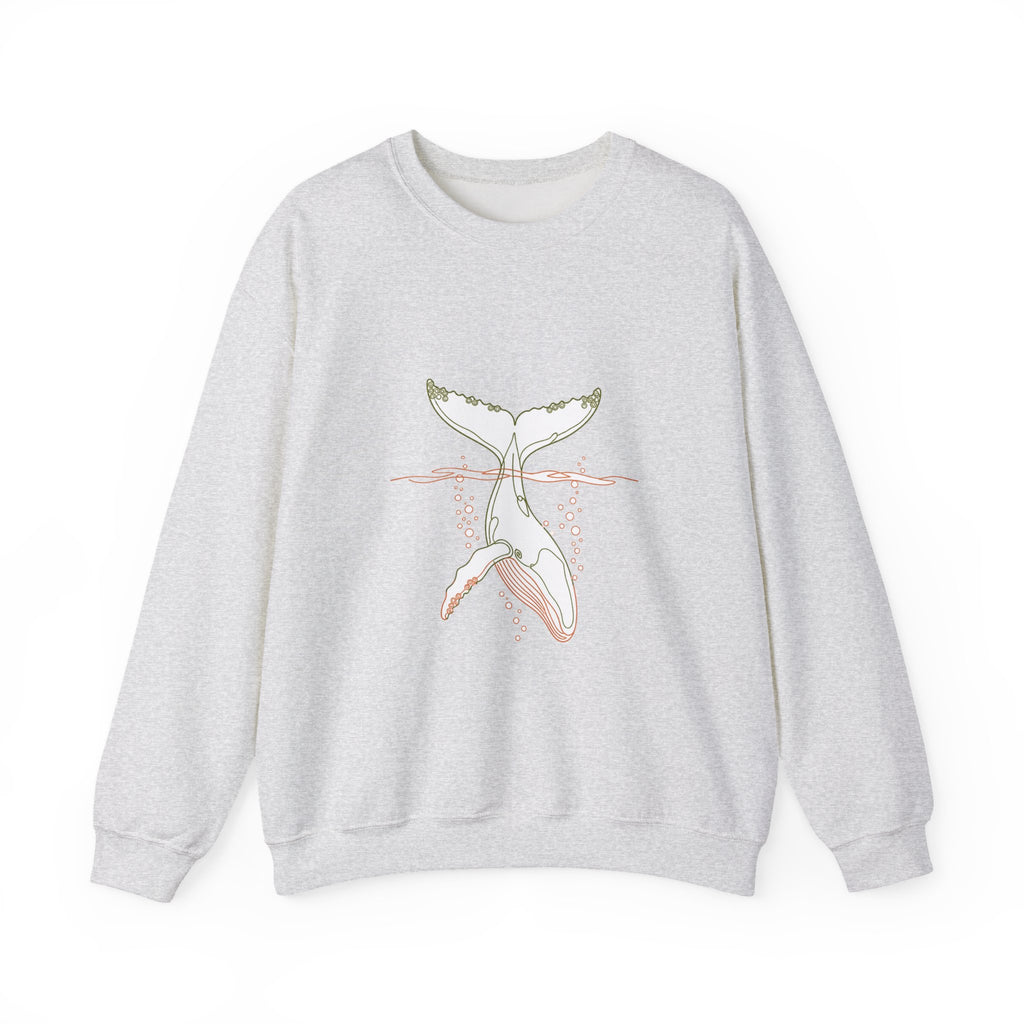 Matching Couple Sweatshirt - Eagle & Whale Matching Couple Premium Fleece Sweatshirt Minimalist Art His Hers Christmas Gift - Design B