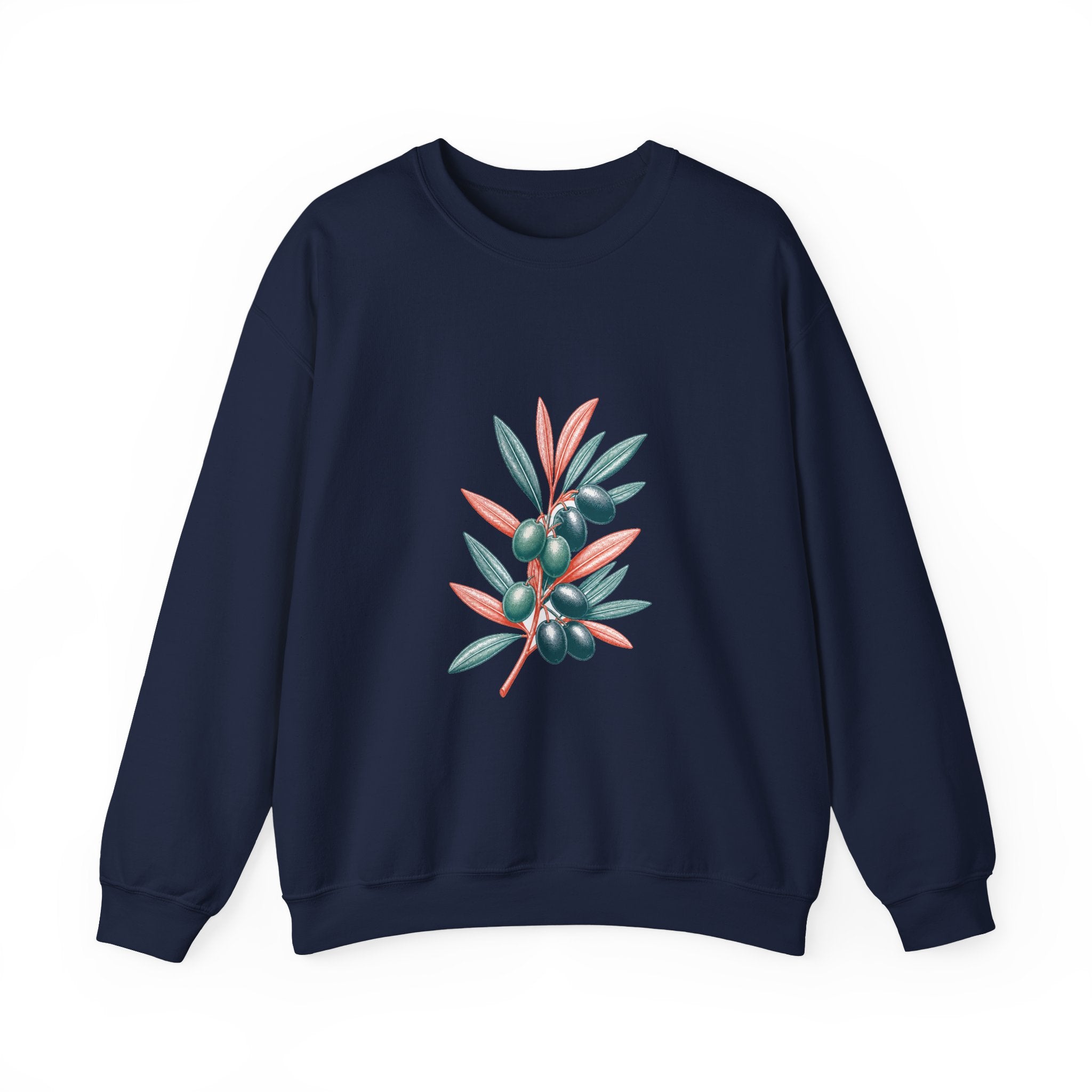 Matching Couple Sweatshirt - Olive Branch & Fig Matching Couple Comfort Colors Crew Vintage Art His Hers Honeymoon Gift - Design A