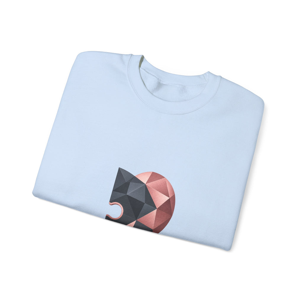 Matching Couple Sweatshirt - Puzzle Pieces Matching Couple Comfort Colors Crew Geometric Art His Hers Love Gift - Design B