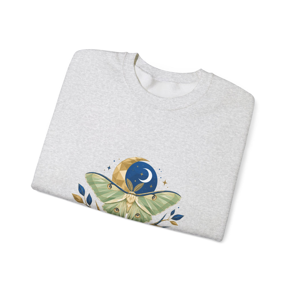 Matching Couple Sweatshirt - Butterfly & Moth Matching Couple Crewneck Sweatshirt Geometric Art His Hers Couple Gift - Design B