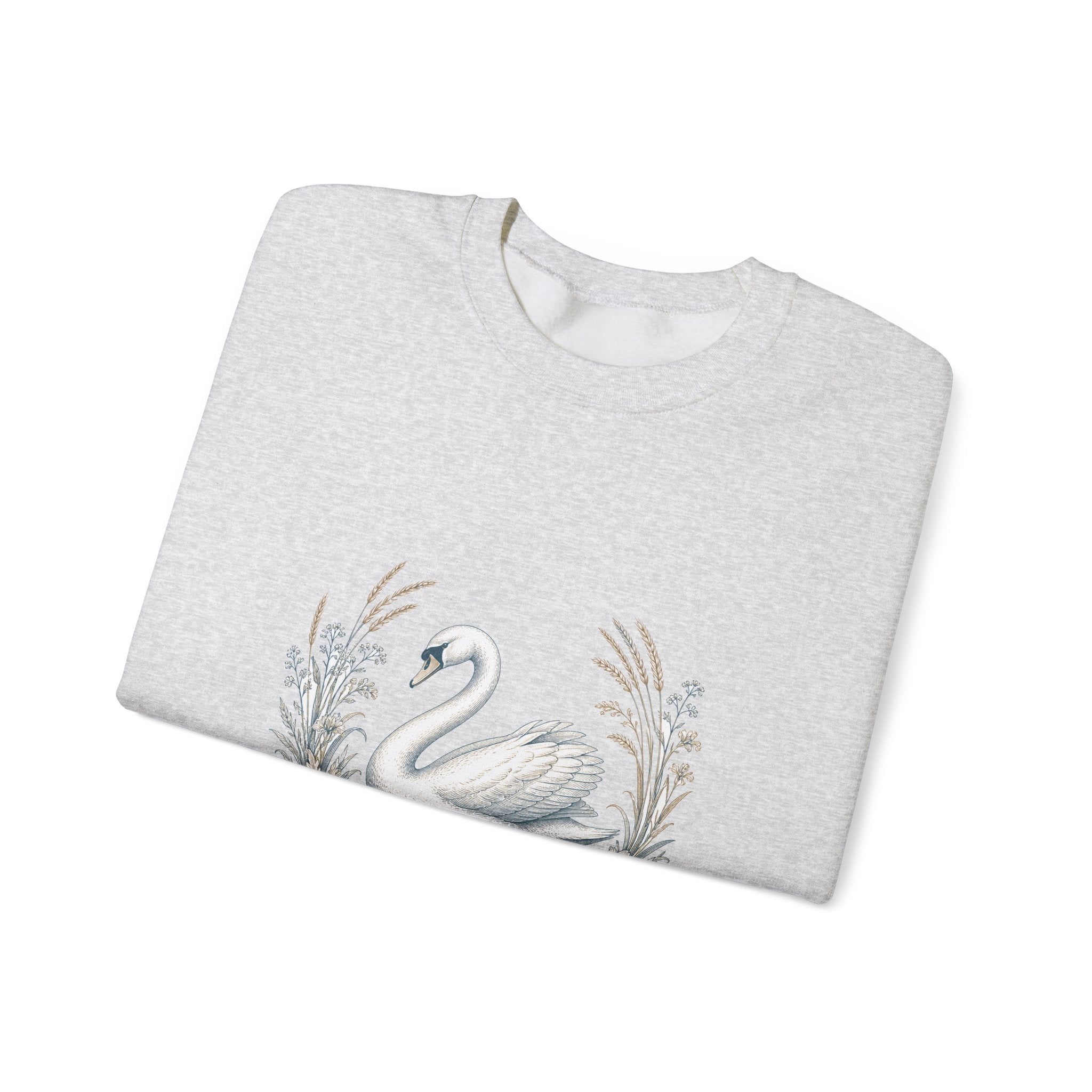 Matching Couple Sweatshirt - Raven & Swan Matching Couple Comfort Colors Crew Vintage Art His Hers Honeymoon Gift - Design B