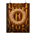 Donut Circus Ring Wall Art Poster 24×36 Art Deco Bar Area Decor Maximalist Print