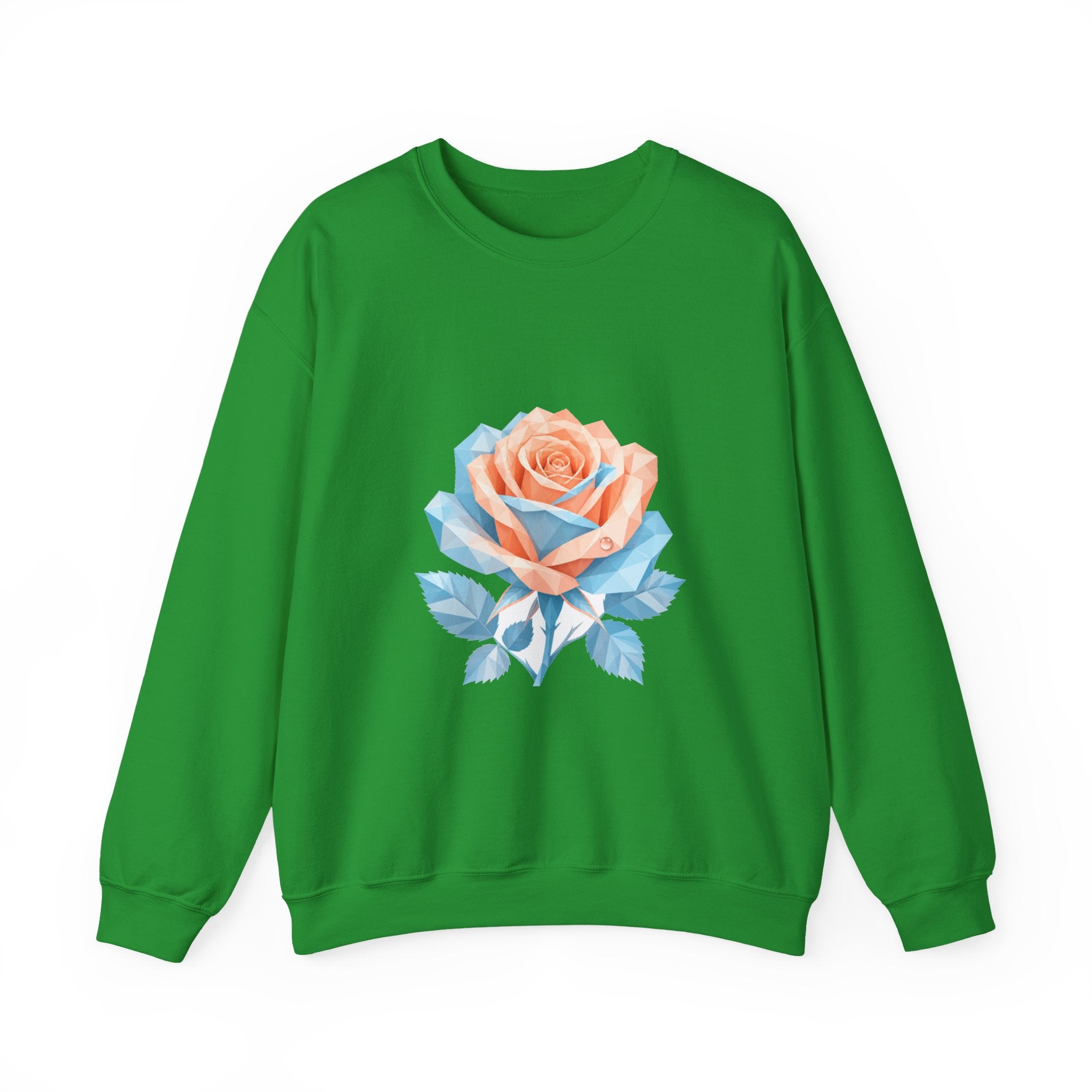Matching Couple Sweatshirt - Rose & Thorn Matching Couple Comfort Colors Crew Geometric Art His Hers Love Gift - Design A