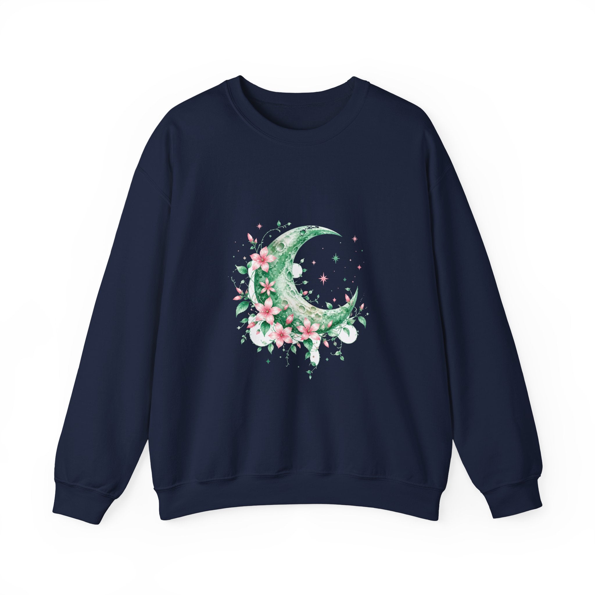 Matching Couple Sweatshirt - Sun & Moon Matching Couple Premium Fleece Sweatshirt Watercolor Art His Hers Birthday Gift - Design A