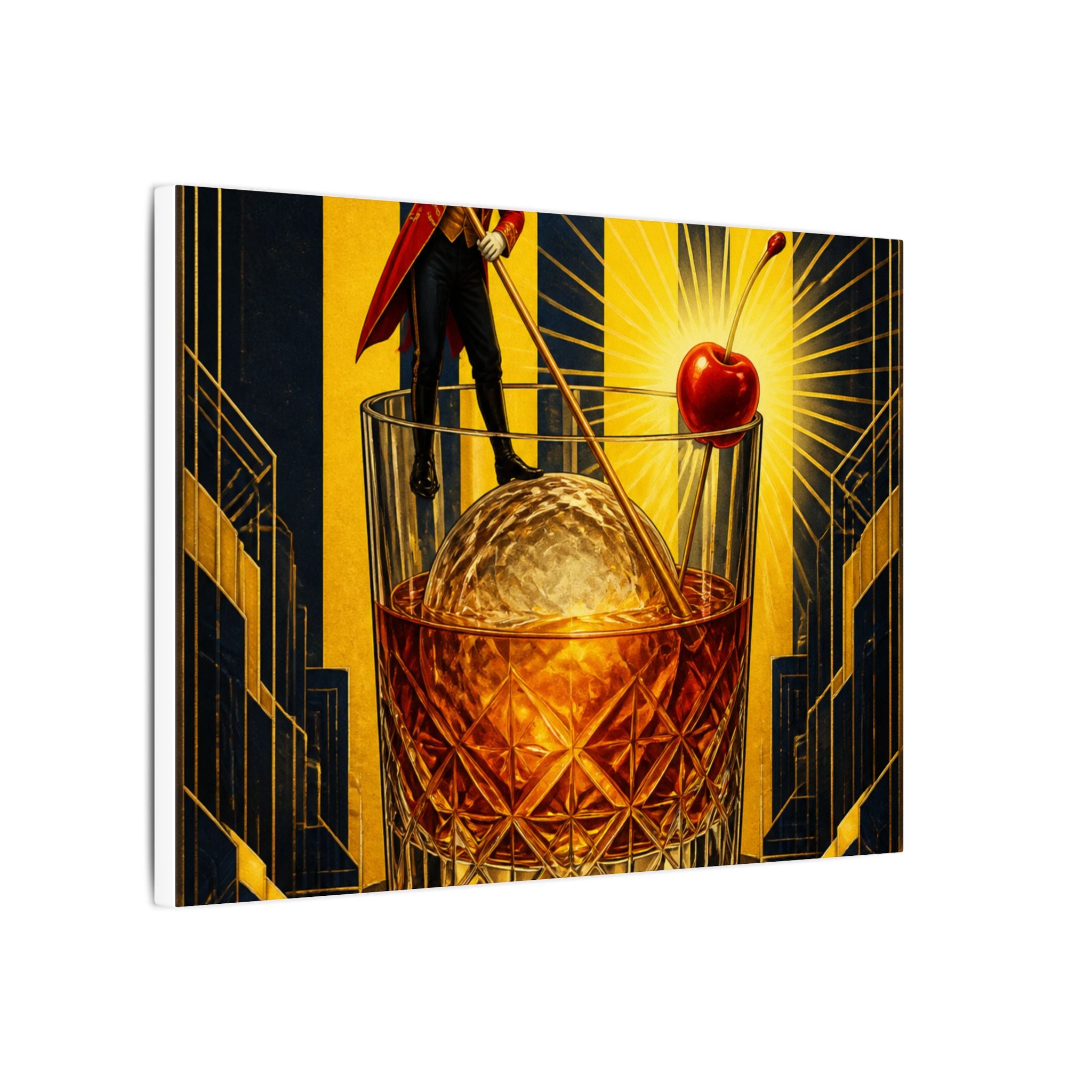 Old Fashioned Ringmaster Wall Art Canvas 16×20 Art Deco Entryway Decor Maximalist Print