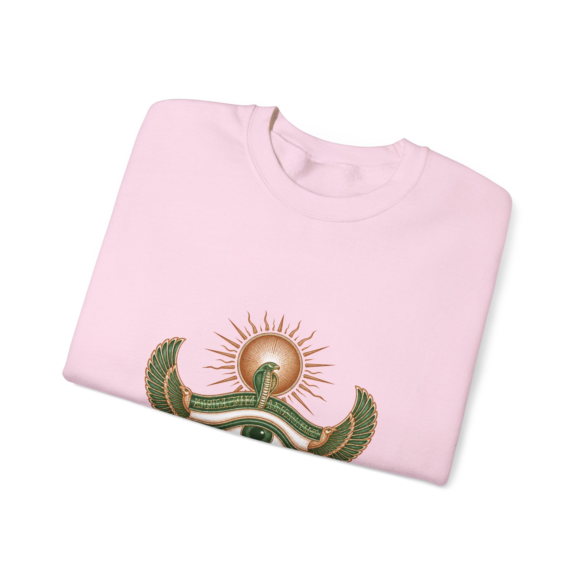 Matching Couple Sweatshirt - Eye of Ra & Horus Matching Couple Premium Fleece Sweatshirt Vintage Art His Hers Honeymoon Gift - Design A