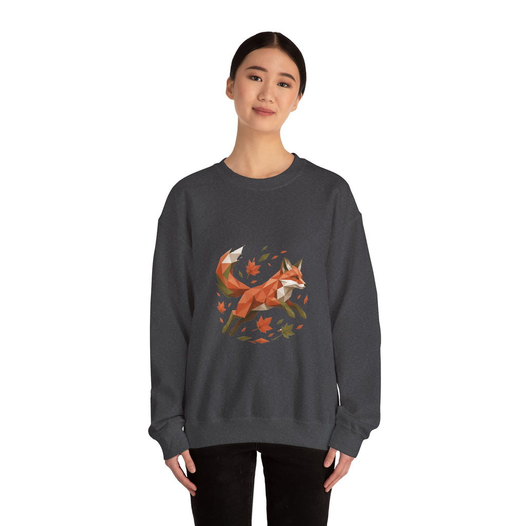 Matching Couple Sweatshirt - Fox & Rabbit Matching Couple Comfort Colors Crew Geometric Art His Hers Love Gift - Design A