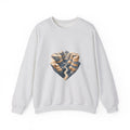 Matching Couple Sweatshirt - Lavender Fields & Canyon Matching Couple Crewneck Sweatshirt Geometric Art His Hers Couple Gift - Design B