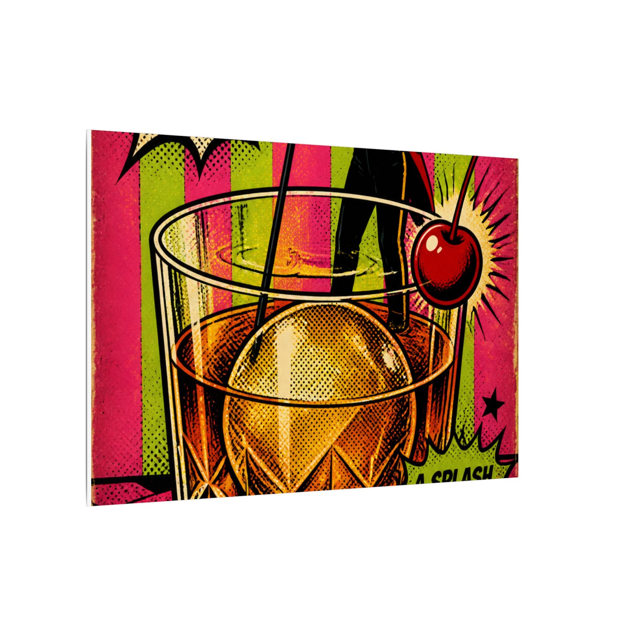 Old Fashioned Ringmaster Wall Art Canvas 24×36 Pop Art Restaurant Decor Maximalist Print