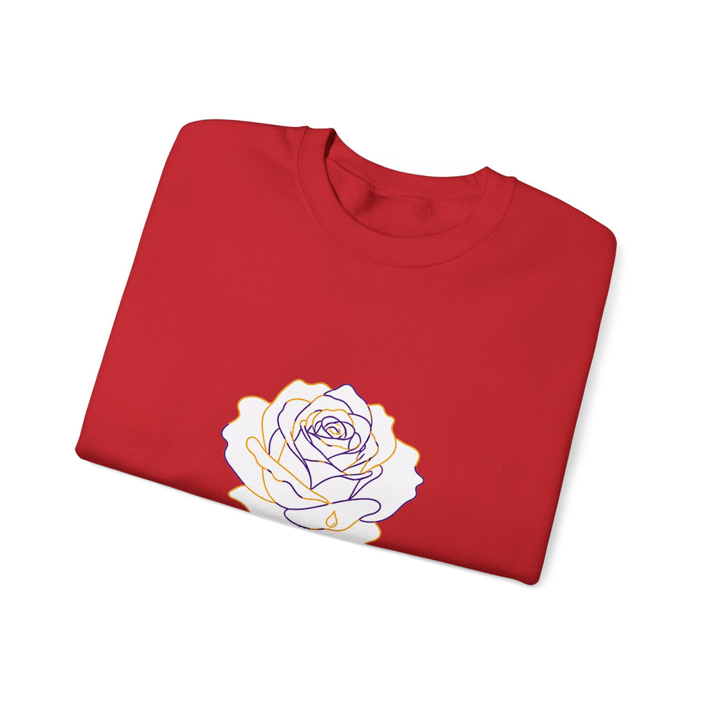 Matching Couple Sweatshirt - Rose & Thorn Matching Couple Premium Fleece Sweatshirt Minimalist Art His Hers Christmas Gift - Design A