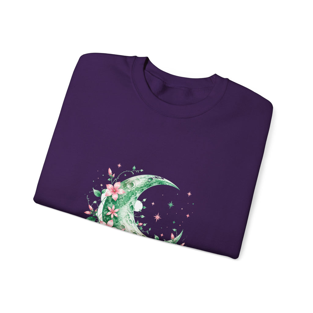 Matching Couple Sweatshirt - Sun & Moon Matching Couple Premium Fleece Sweatshirt Watercolor Art His Hers Birthday Gift - Design A