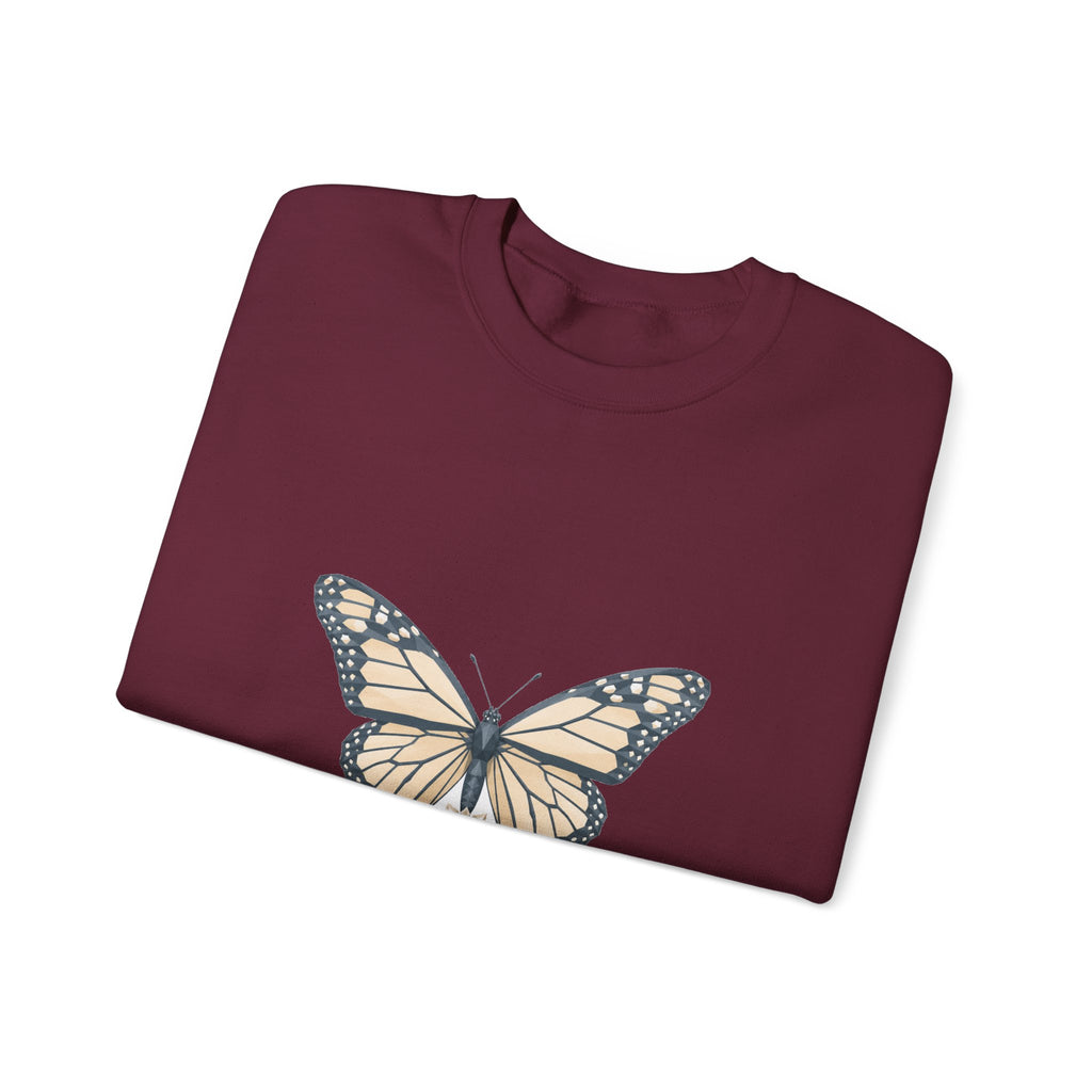 Matching Couple Sweatshirt - Butterfly & Moth Matching Couple Premium Fleece Sweatshirt Geometric Art His Hers Love Gift - Design A