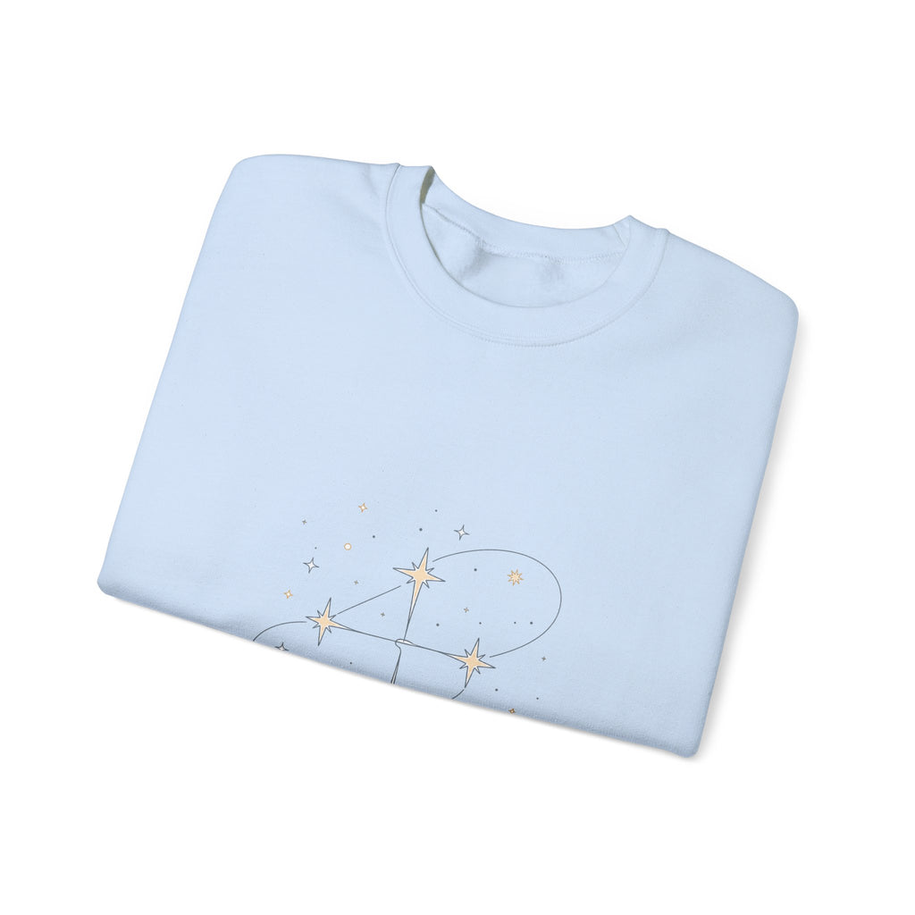 Matching Couple Sweatshirt - Aurora & Southern Cross Matching Couple Crewneck Sweatshirt Minimalist Art His Hers Valentine Gift - Design B