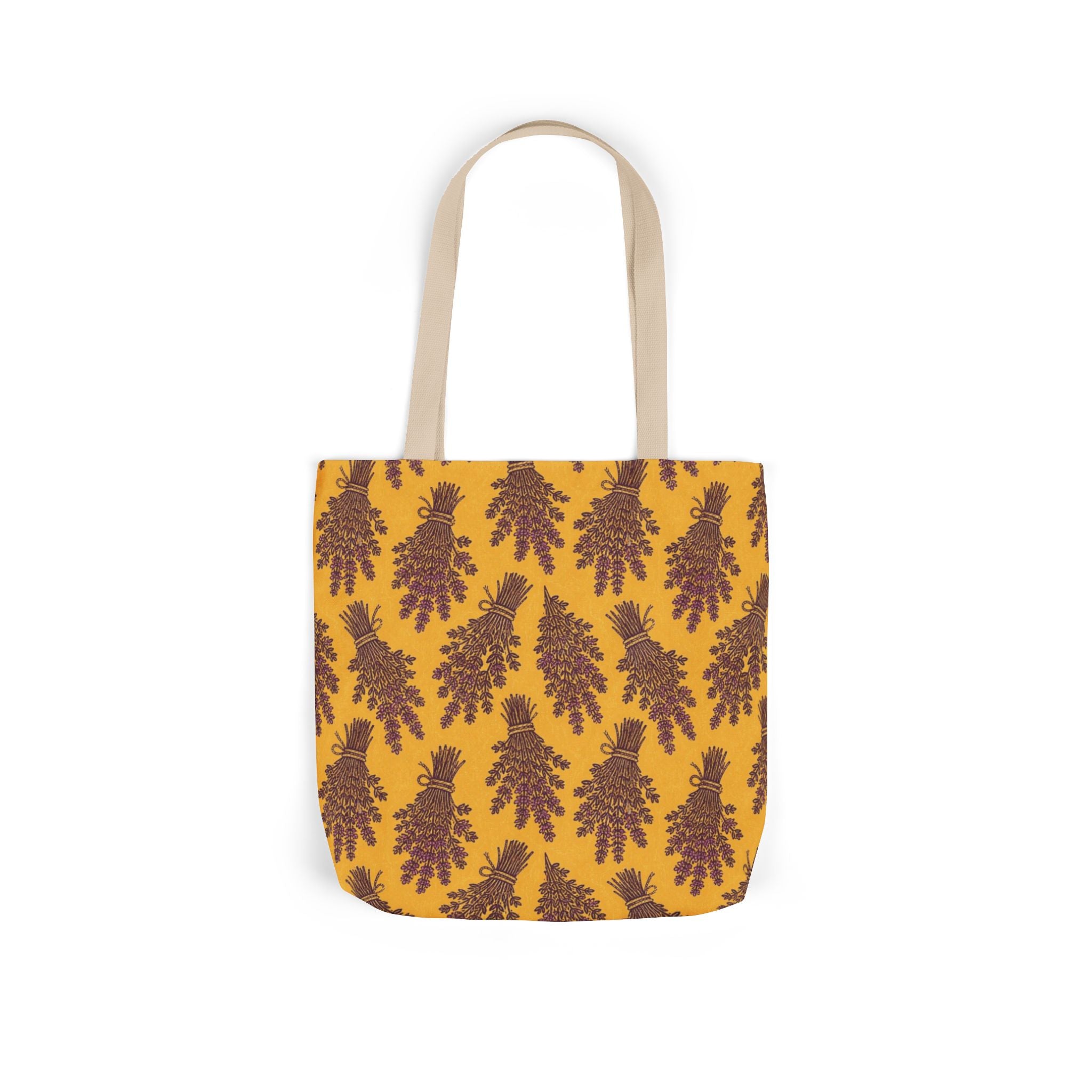 Thyme Bundles Canvas Tote Bag Mediterranean Kitchen Linocut Design Italian Cottagecore Gift