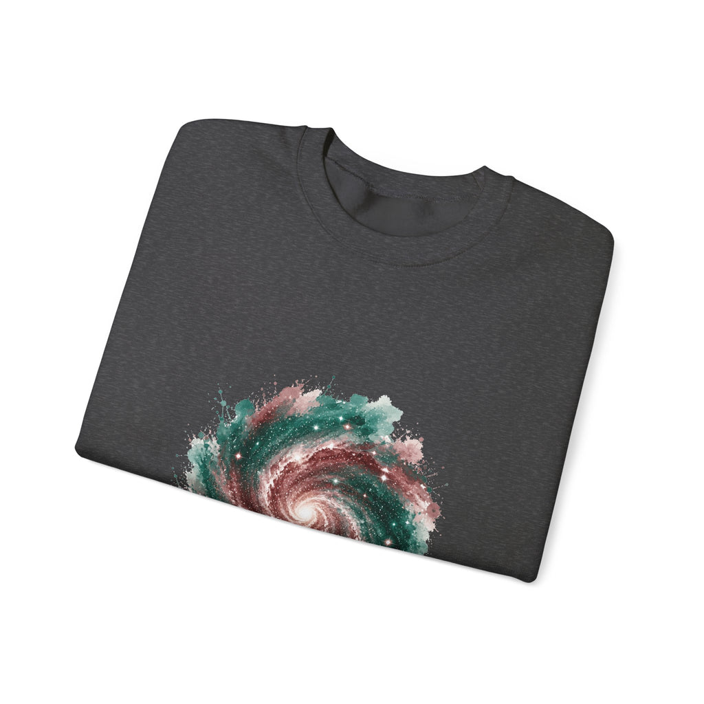 Matching Couple Sweatshirt - Galaxy & Supernova Matching Couple Comfort Colors Crew Watercolor Art His Hers Birthday Gift - Design A