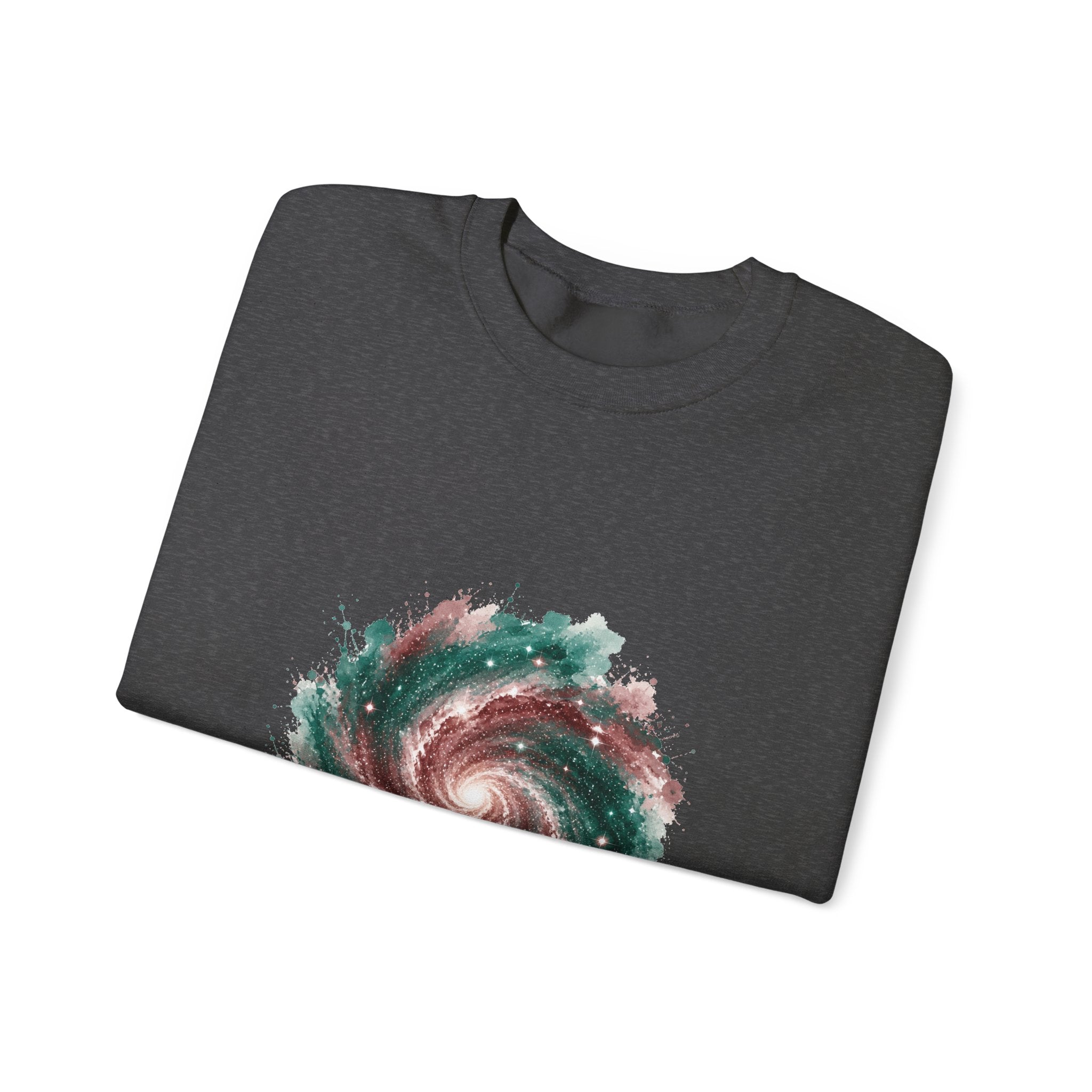 Matching Couple Sweatshirt - Galaxy & Supernova Matching Couple Comfort Colors Crew Watercolor Art His Hers Birthday Gift - Design A