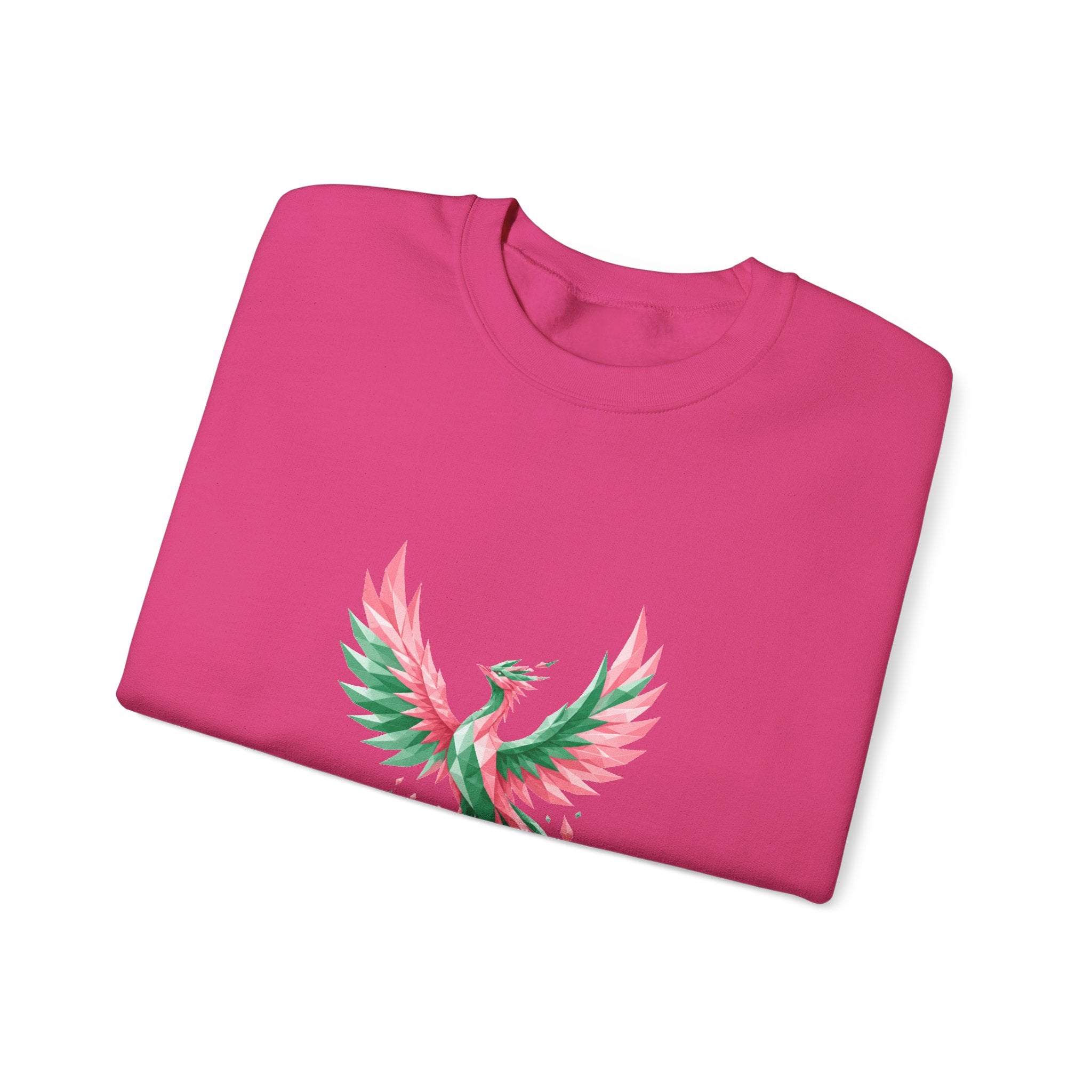 Matching Couple Sweatshirt - Dragon & Phoenix Matching Couple Premium Fleece Sweatshirt Geometric Art His Hers Love Gift - Design B