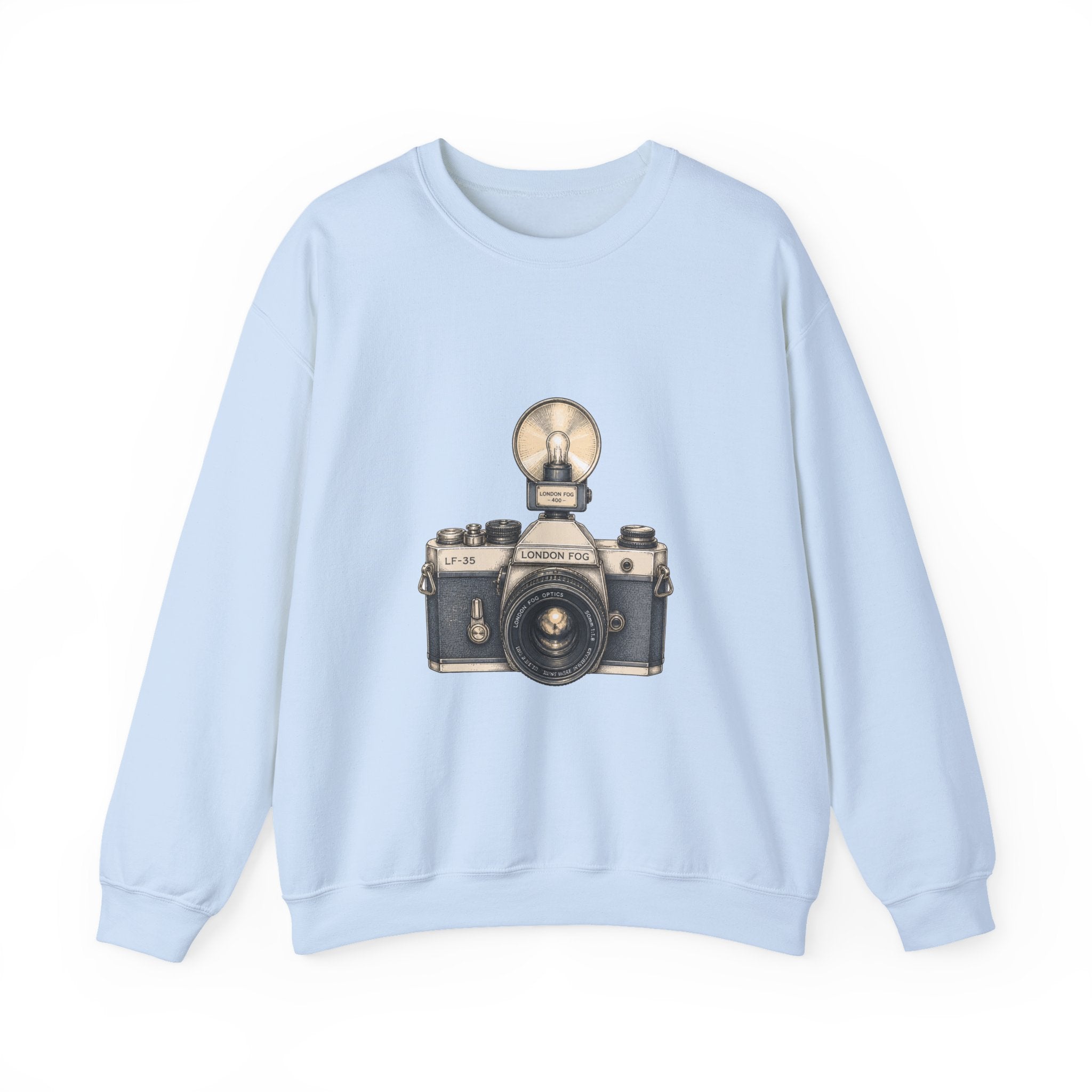 Matching Couple Sweatshirt - Camera & Film Matching Couple Premium Fleece Sweatshirt Hand-Drawn Art His Hers Anniversary Gift - Design A