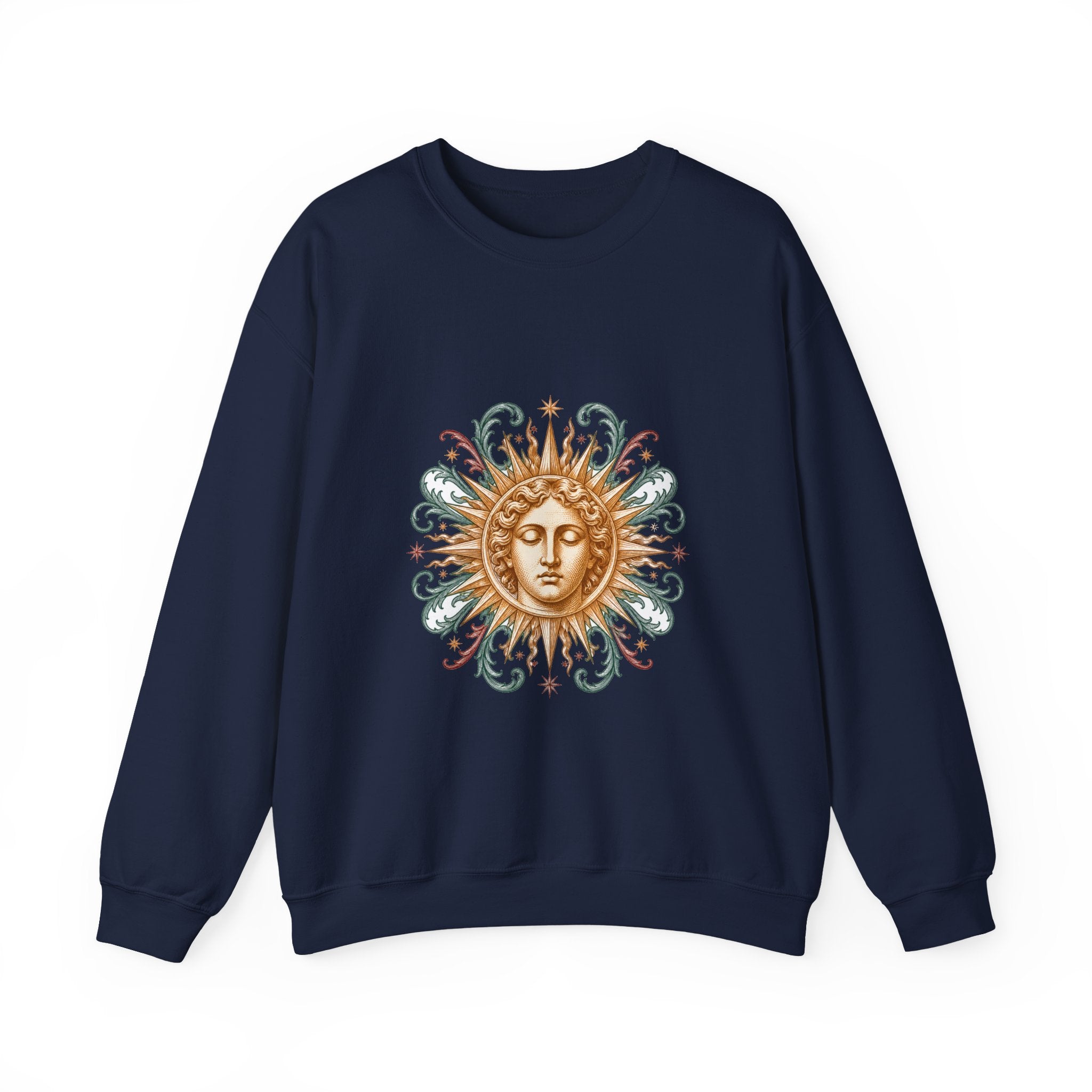 Matching Couple Sweatshirt - Helios & Selene Matching Couple Comfort Colors Crew Vintage Art His Hers Honeymoon Gift - Design A