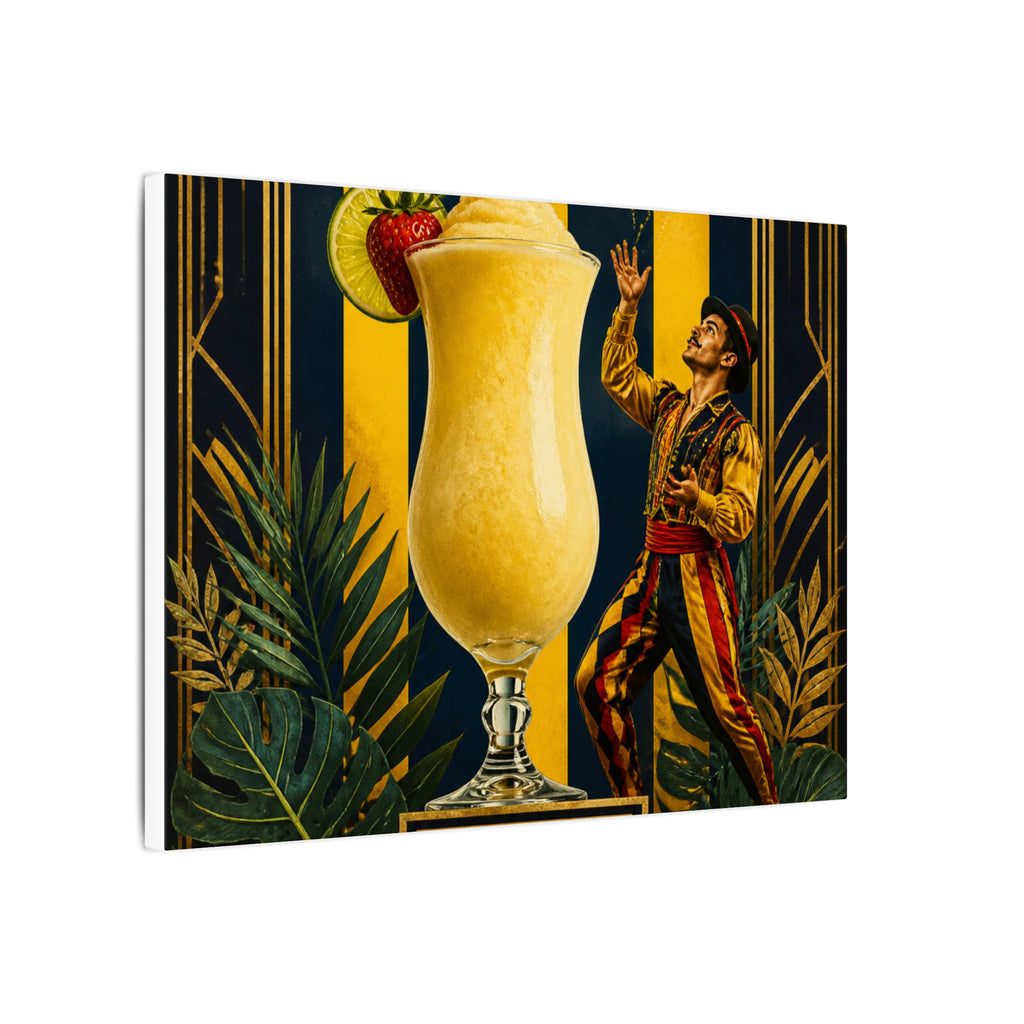 Daiquiri Fruit Juggler Wall Art Canvas 24×36 Art Deco Bar Area Decor Maximalist Print