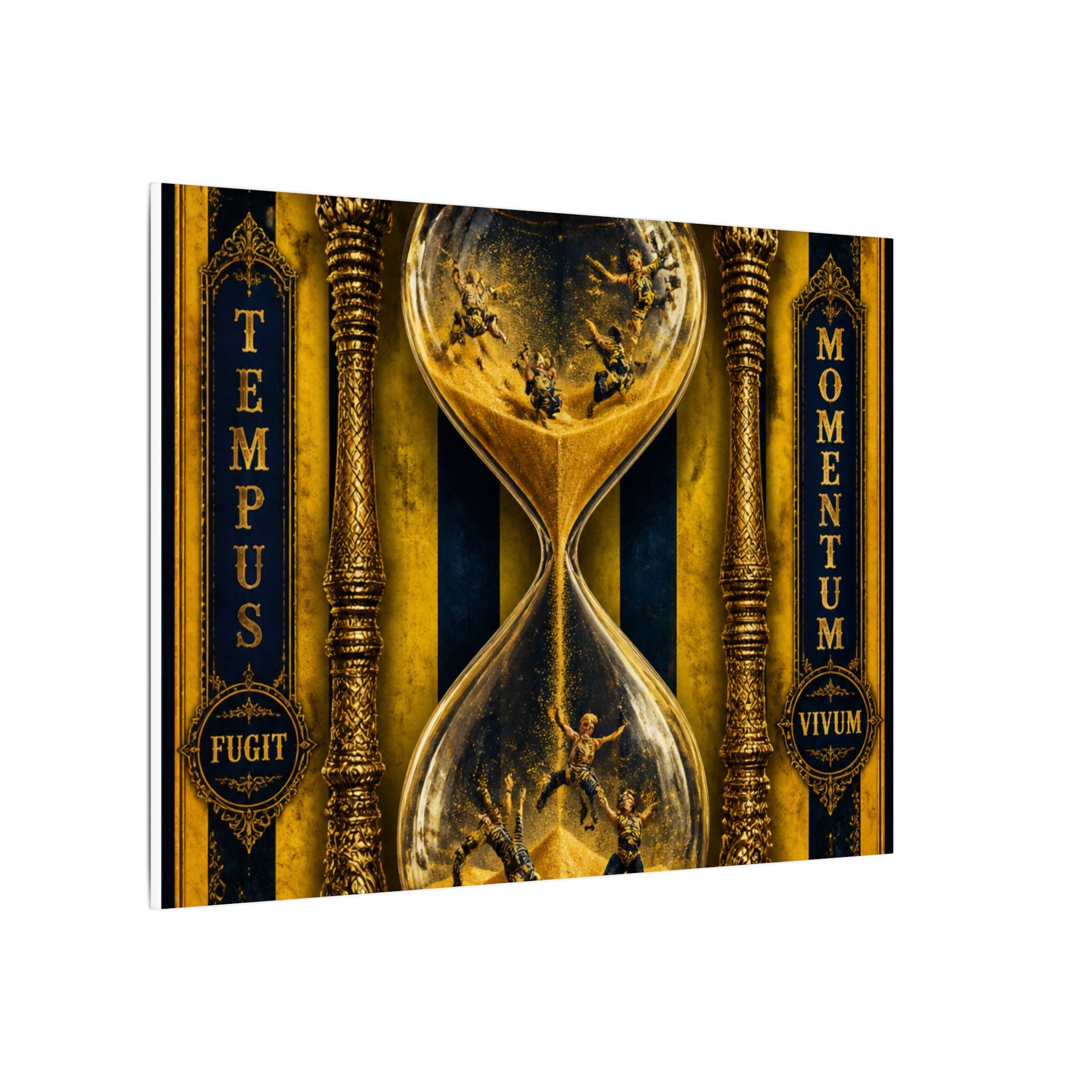 Hourglass Acrobats Wall Art Canvas 16×20 Baroque Home Office Decor Maximalist Print