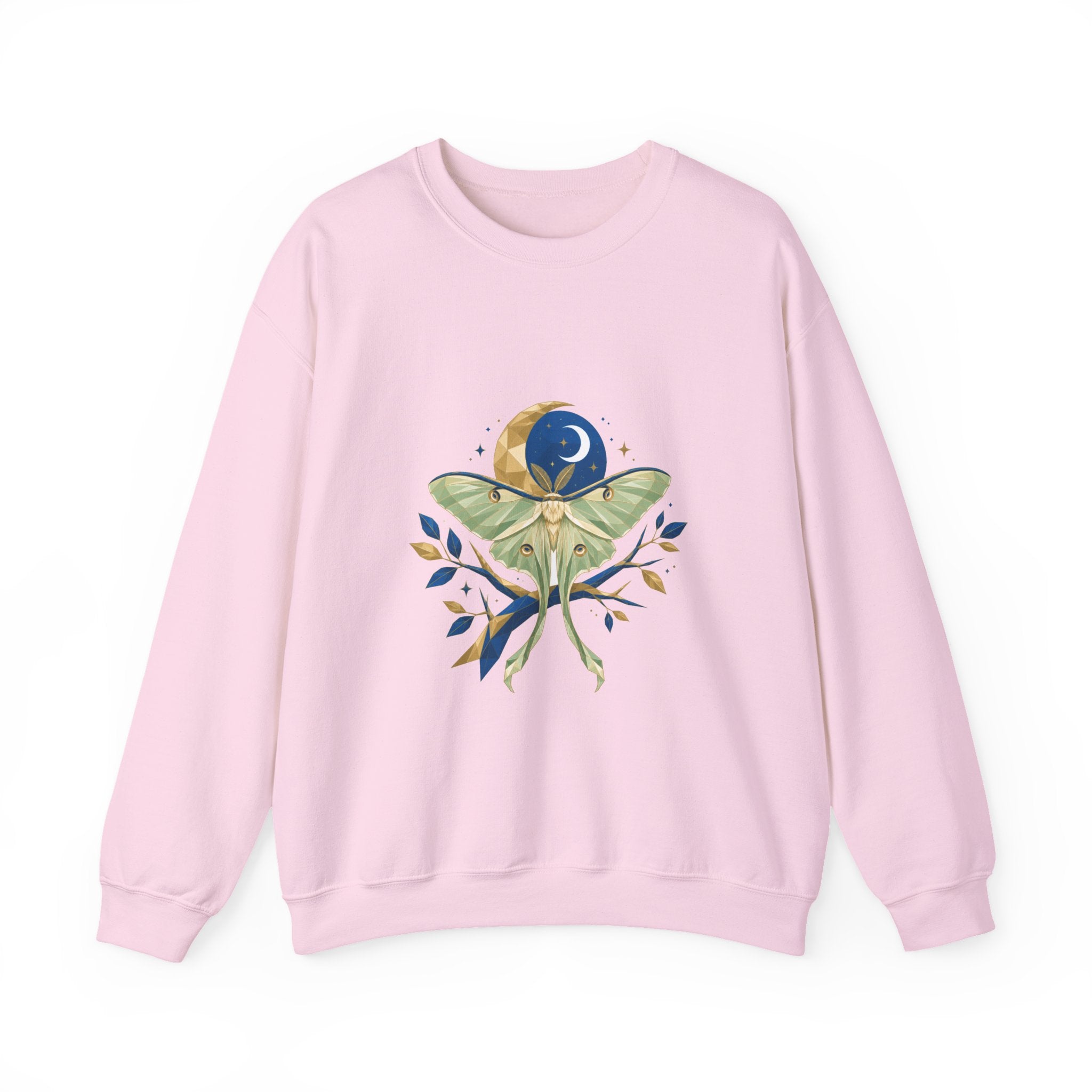 Matching Couple Sweatshirt - Butterfly & Moth Matching Couple Crewneck Sweatshirt Geometric Art His Hers Couple Gift - Design B