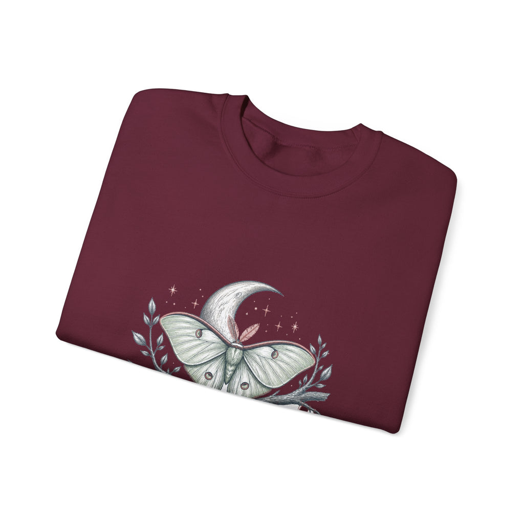Matching Couple Sweatshirt - Butterfly & Moth Matching Couple Comfort Colors Crew Hand-Drawn Art His Hers Anniversary Gift - Design B