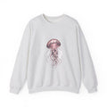 Matching Couple Sweatshirt - Octopus & Jellyfish Matching Couple Crewneck Sweatshirt Hand-Drawn Art His Hers Best Friend Gift - Design B