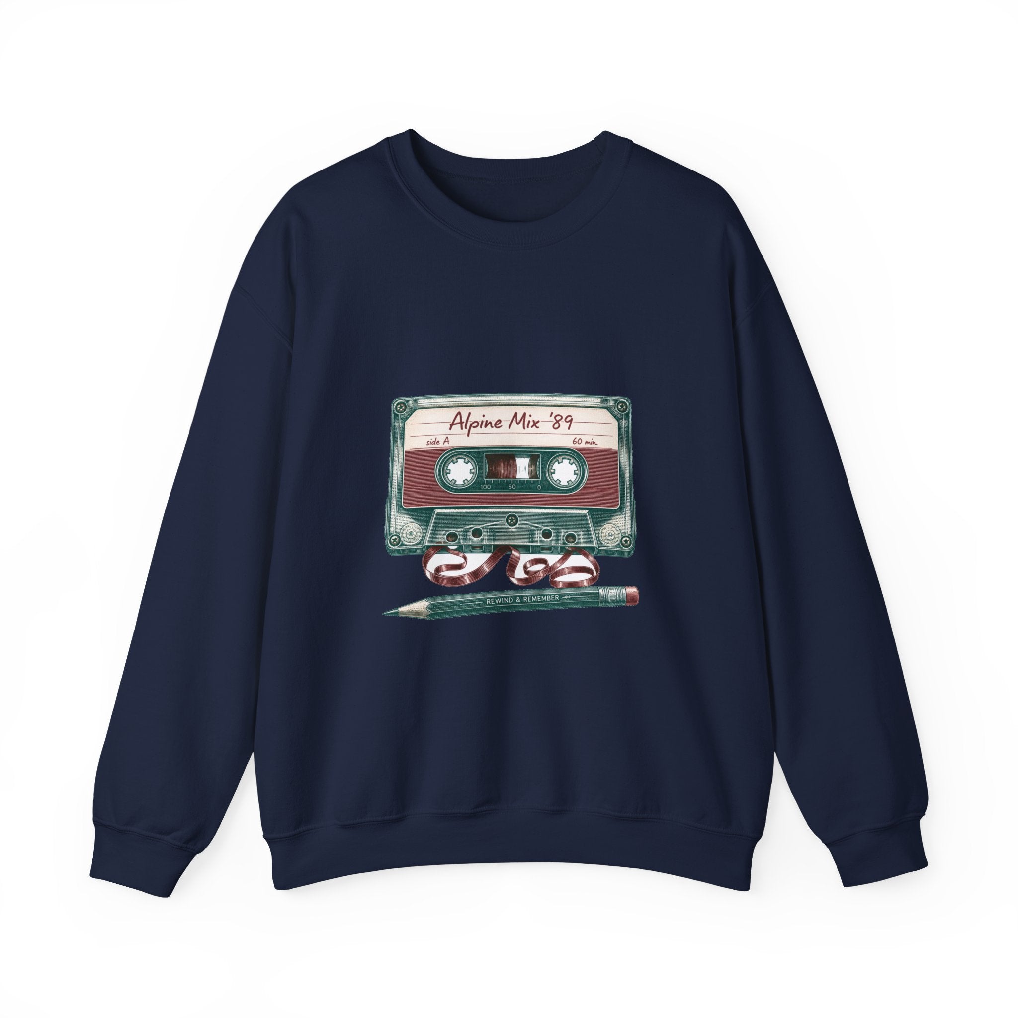Matching Couple Sweatshirt - Vinyl & Cassette Matching Couple Crewneck Sweatshirt Vintage Art His Hers Wedding Gift - Design B
