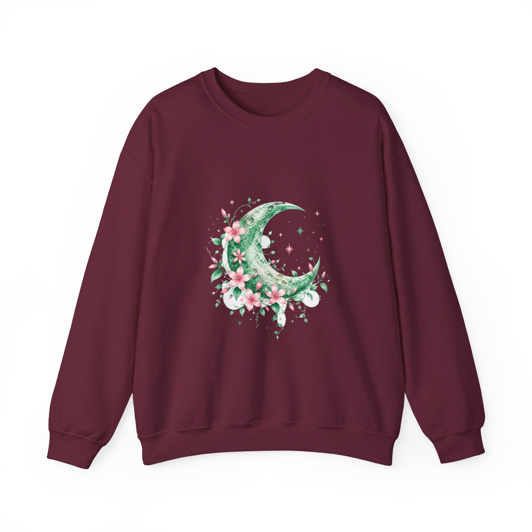 Matching Couple Sweatshirt - Sun & Moon Matching Couple Premium Fleece Sweatshirt Watercolor Art His Hers Birthday Gift - Design A