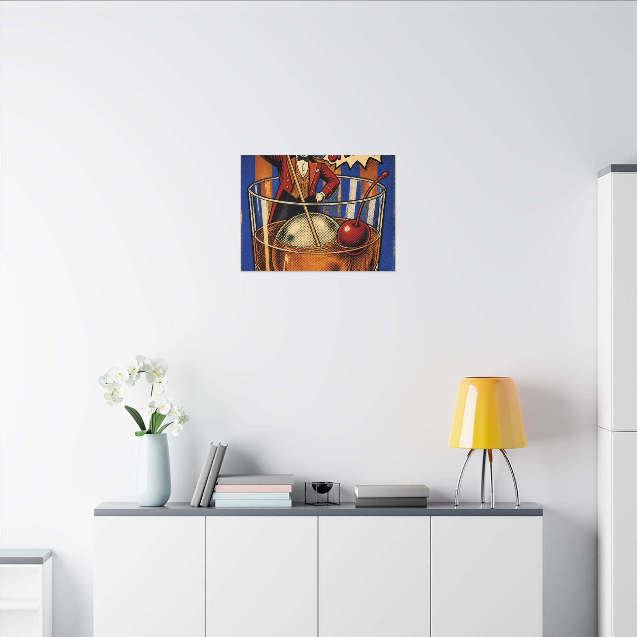 Old Fashioned Ringmaster Wall Art Canvas 16×20 Pop Art Living Room Decor Maximalist Print