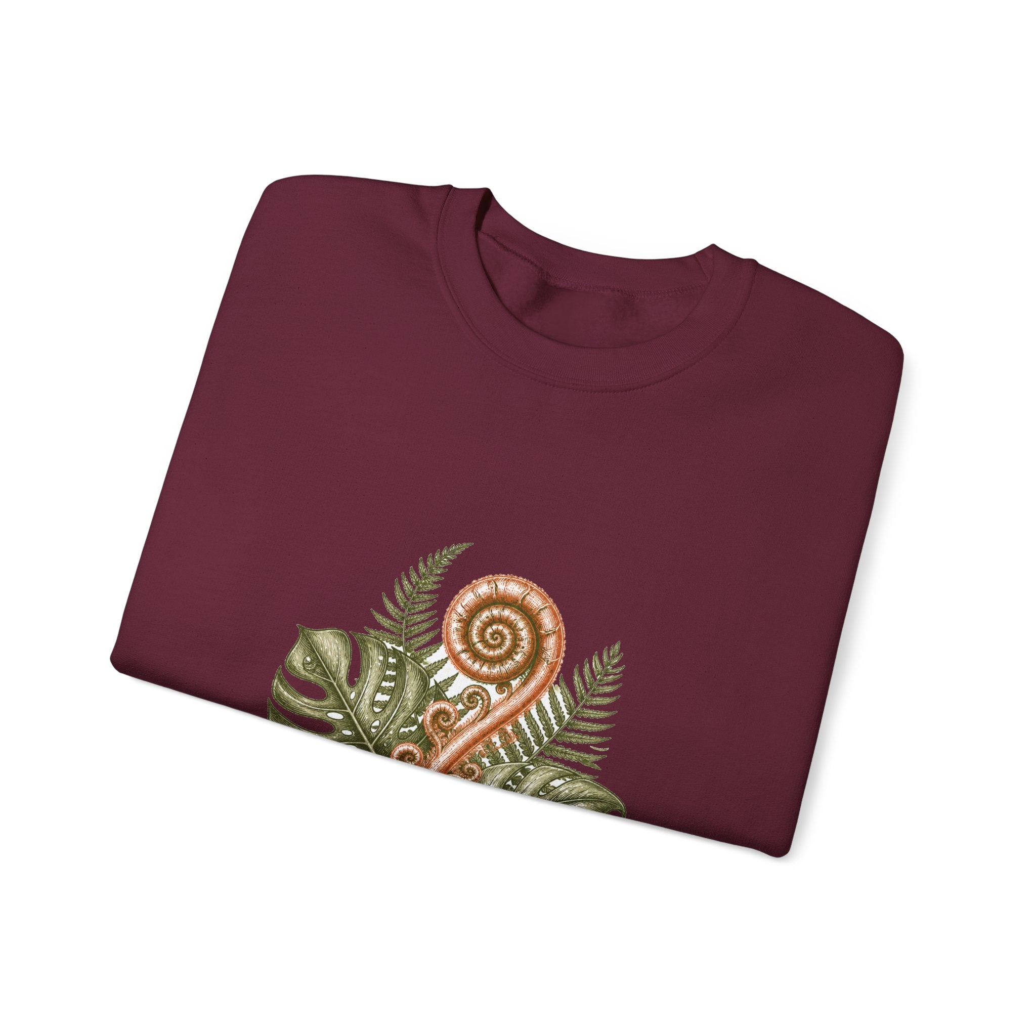 Matching Couple Sweatshirt - Desert & Rainforest Matching Couple Crewneck Sweatshirt Hand-Drawn Art His Hers Best Friend Gift - Design B