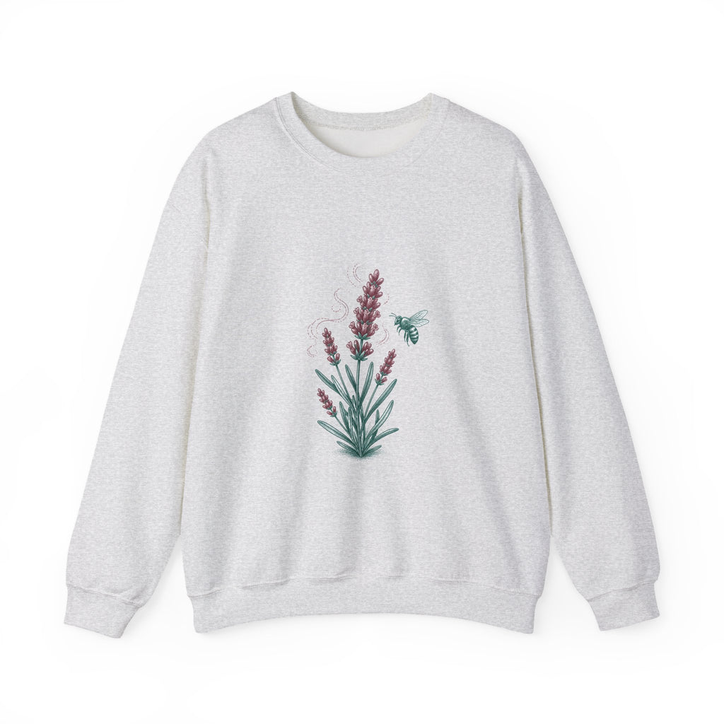 Matching Couple Sweatshirt - Lavender & Thistle Matching Couple Comfort Colors Crew Hand-Drawn Art His Hers Anniversary Gift - Design A