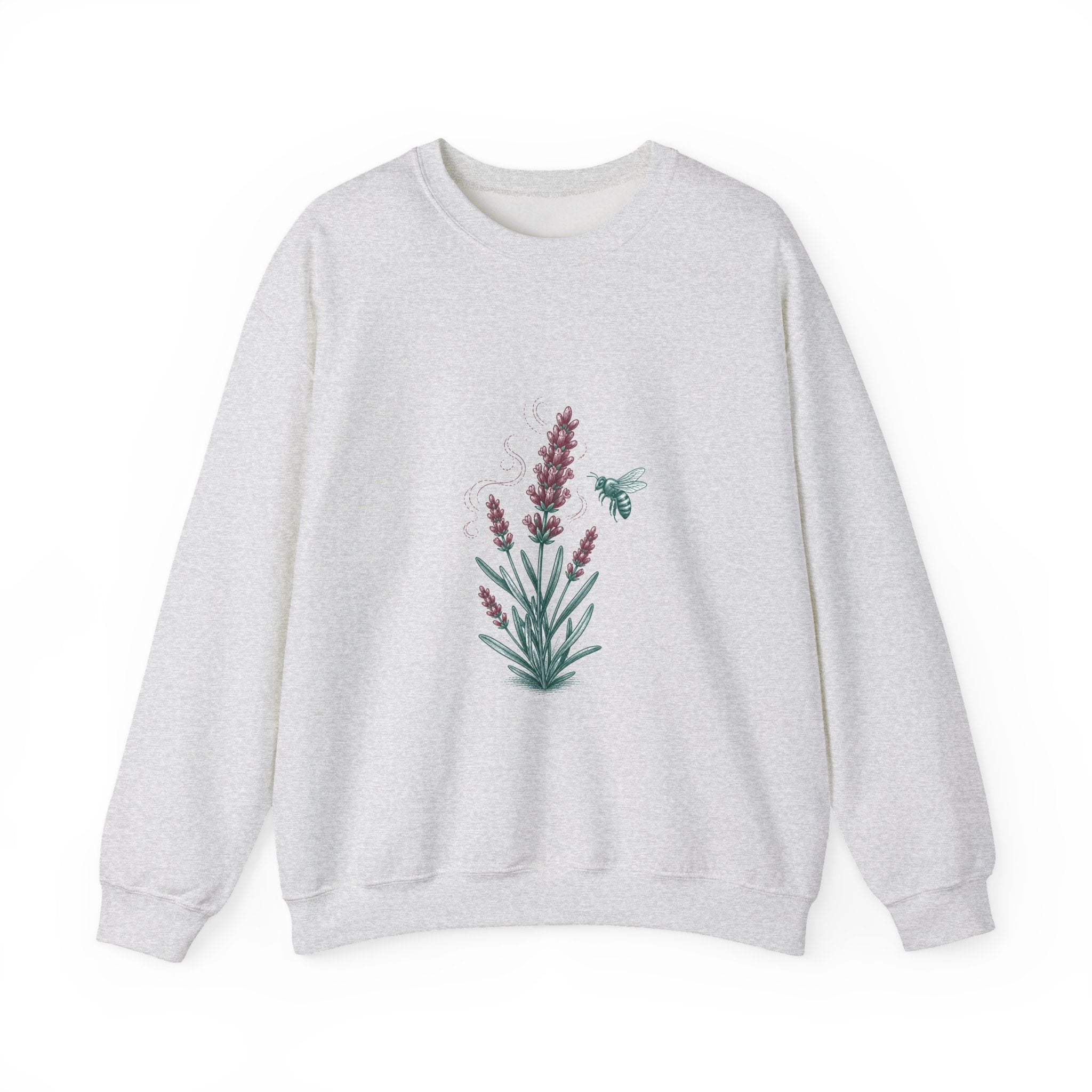 Matching Couple Sweatshirt - Lavender & Thistle Matching Couple Comfort Colors Crew Hand-Drawn Art His Hers Anniversary Gift - Design A
