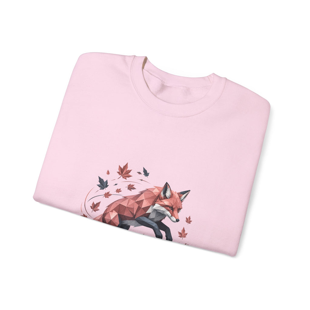 Matching Couple Sweatshirt - Fox & Rabbit Matching Couple Crewneck Sweatshirt Geometric Art His Hers Couple Gift - Design A