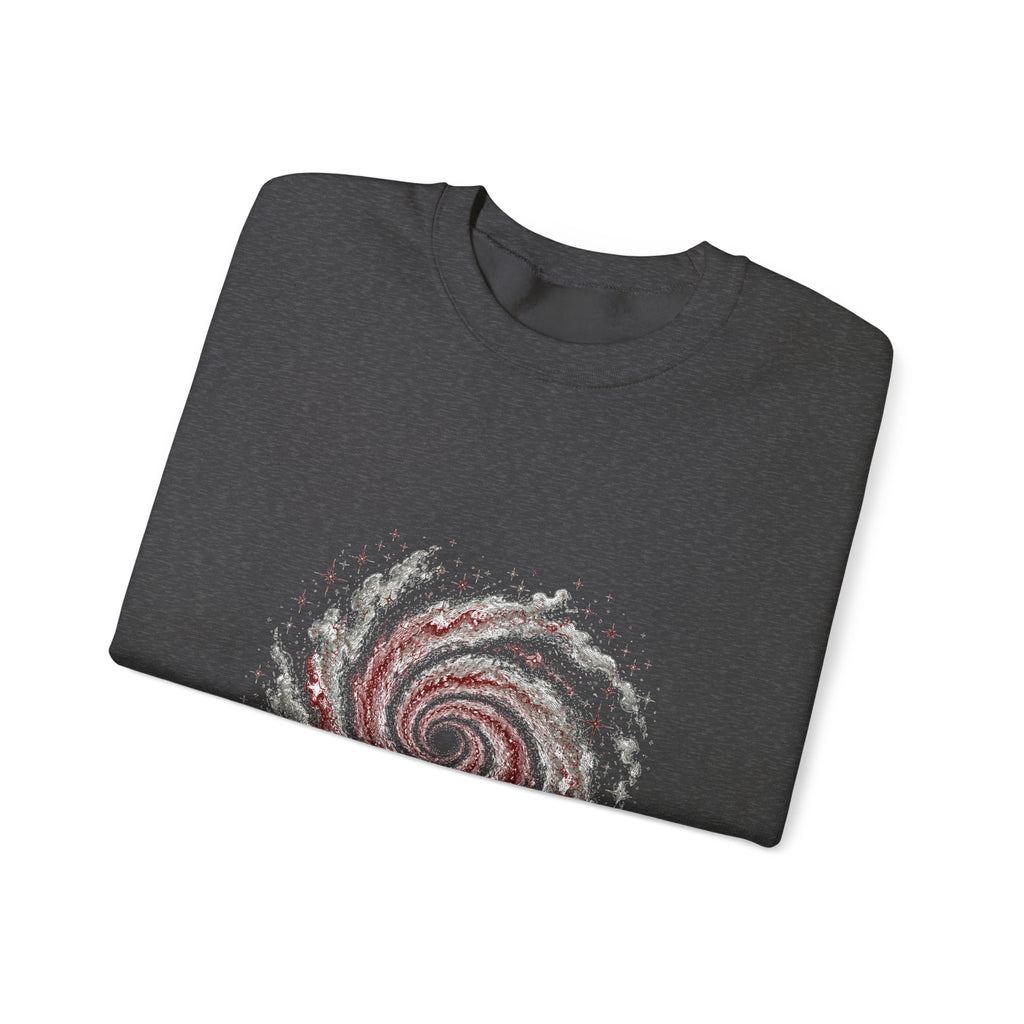 Matching Couple Sweatshirt - Galaxy & Supernova Matching Couple Premium Fleece Sweatshirt Hand-Drawn Art His Hers Anniversary Gift - Design A