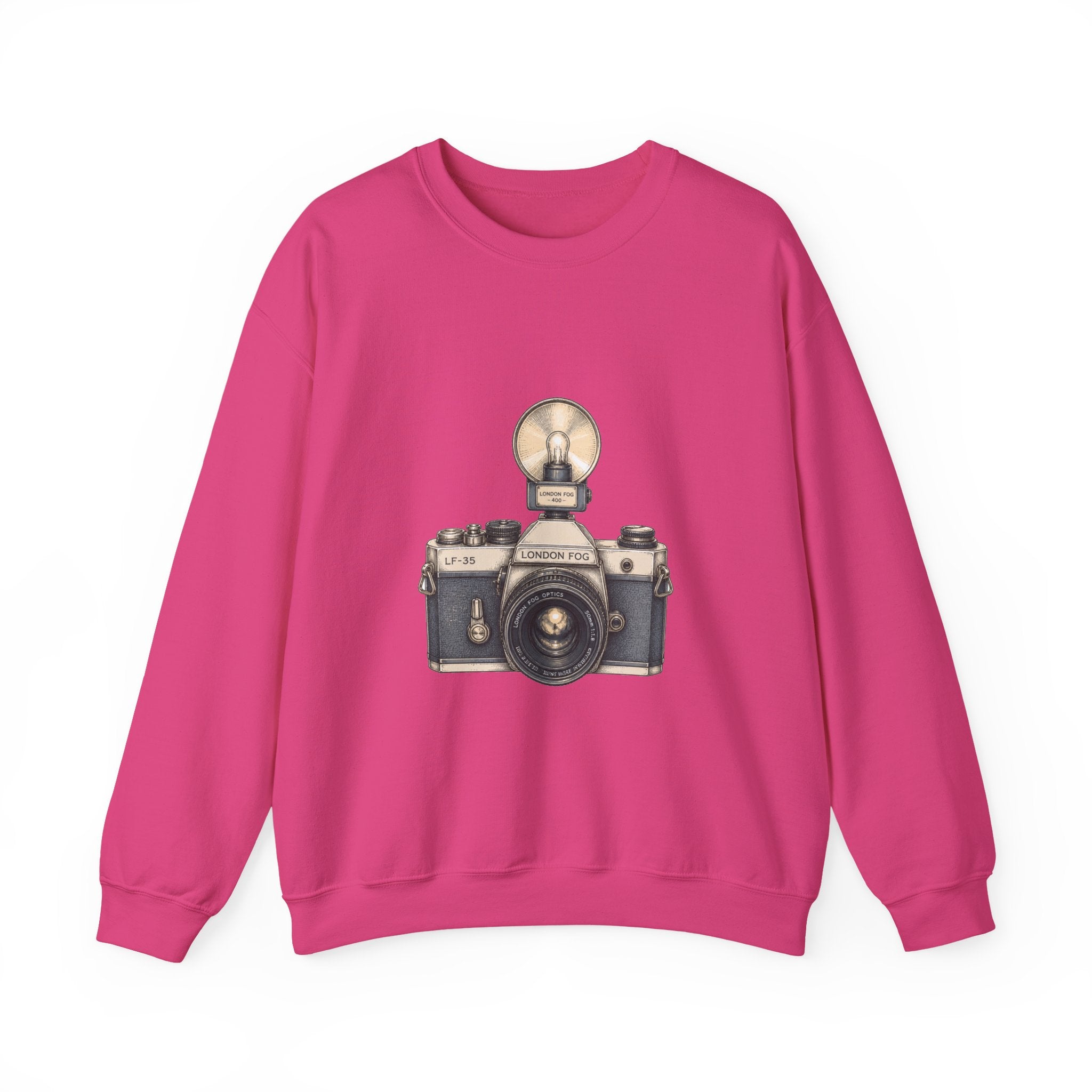 Matching Couple Sweatshirt - Camera & Film Matching Couple Premium Fleece Sweatshirt Hand-Drawn Art His Hers Anniversary Gift - Design A