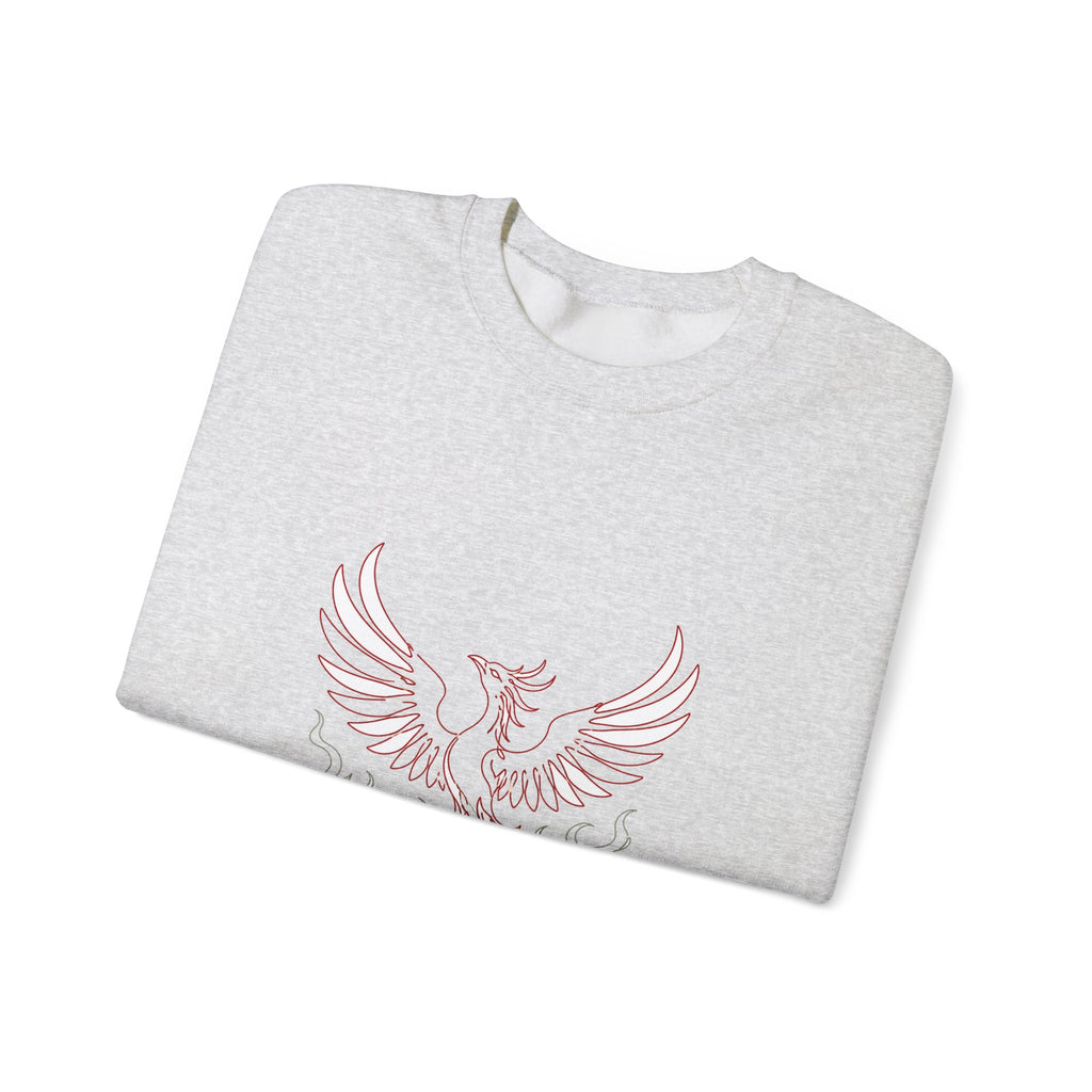 Matching Couple Sweatshirt - Dragon & Phoenix Matching Couple Crewneck Sweatshirt Minimalist Art His Hers Valentine Gift - Design B