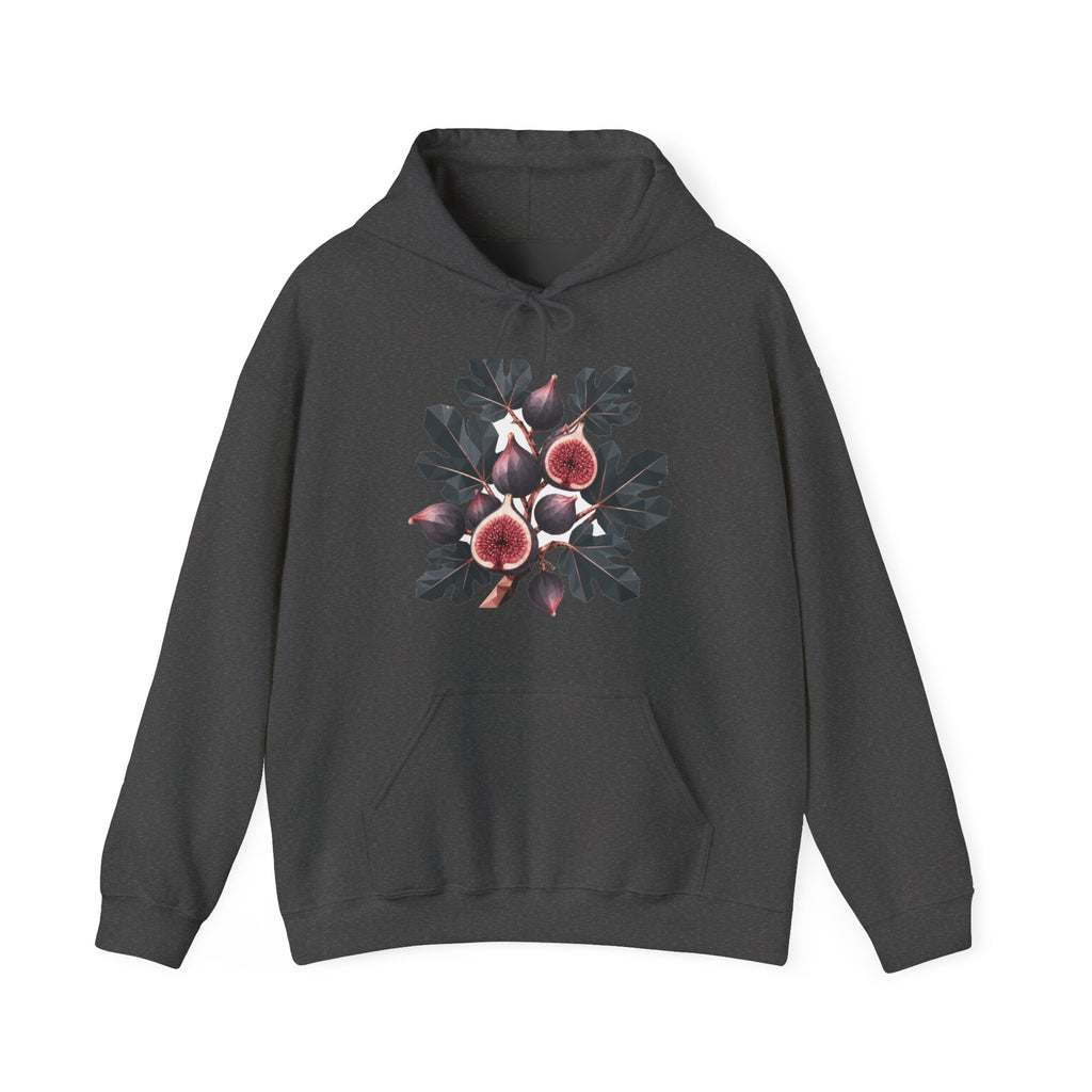 Matching Couple Sweatshirt - Olive Branch & Fig Matching Couple Hooded Sweatshirt Geometric Art His Hers Couple Gift - Design B