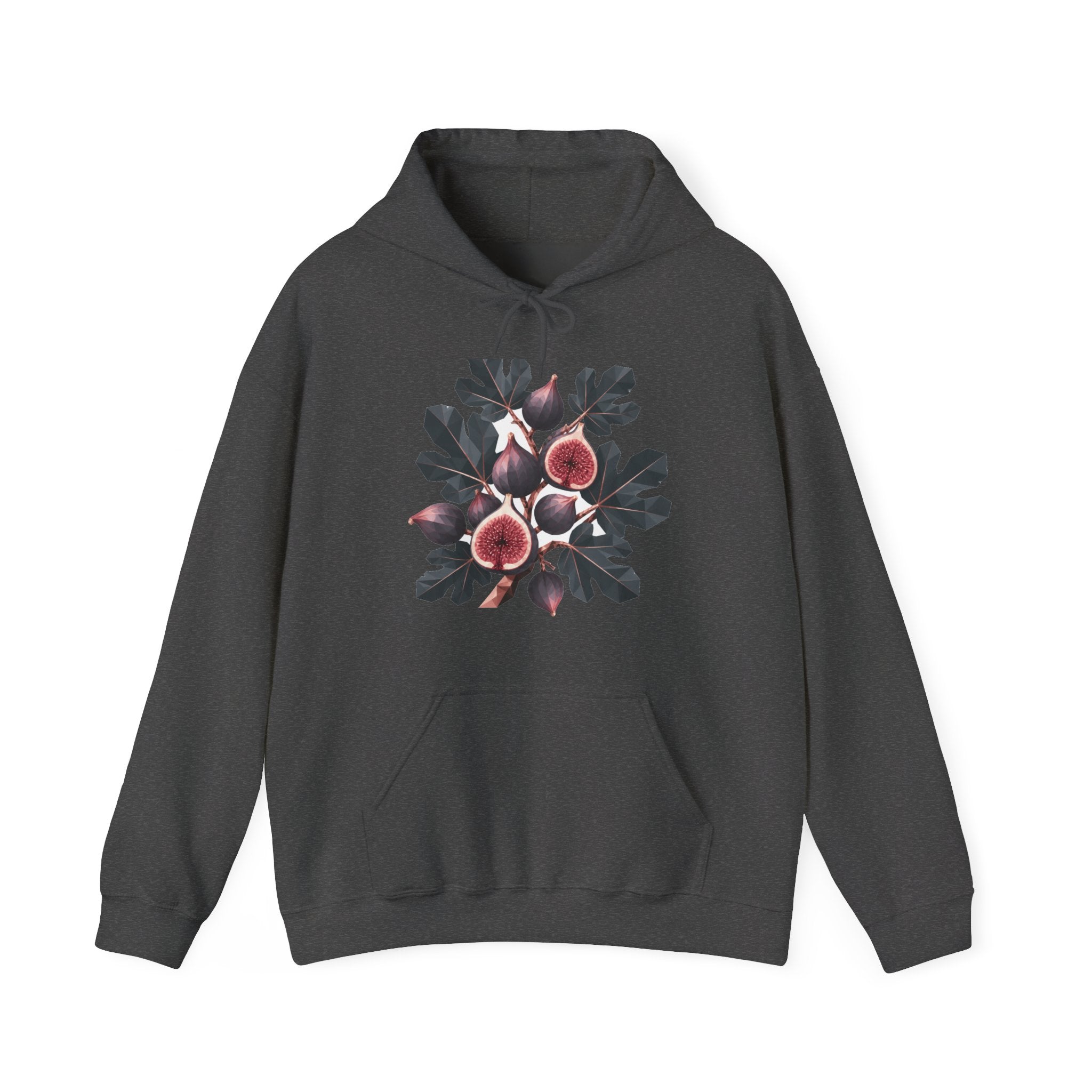 Matching Couple Sweatshirt - Olive Branch & Fig Matching Couple Hooded Sweatshirt Geometric Art His Hers Couple Gift - Design B