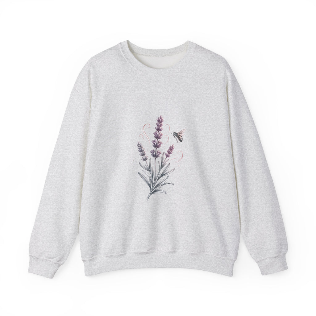 Matching Couple Sweatshirt - Lavender & Thistle Matching Couple Premium Fleece Sweatshirt Hand-Drawn Art His Hers Anniversary Gift - Design A