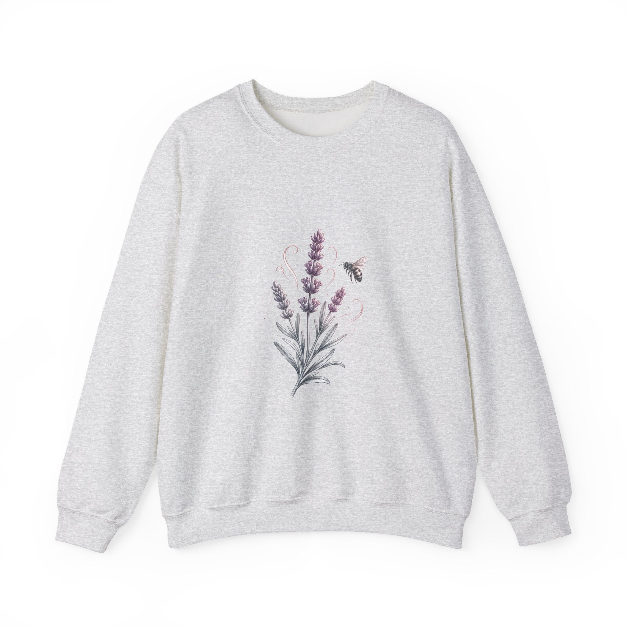 Matching Couple Sweatshirt - Lavender & Thistle Matching Couple Premium Fleece Sweatshirt Hand-Drawn Art His Hers Anniversary Gift - Design A