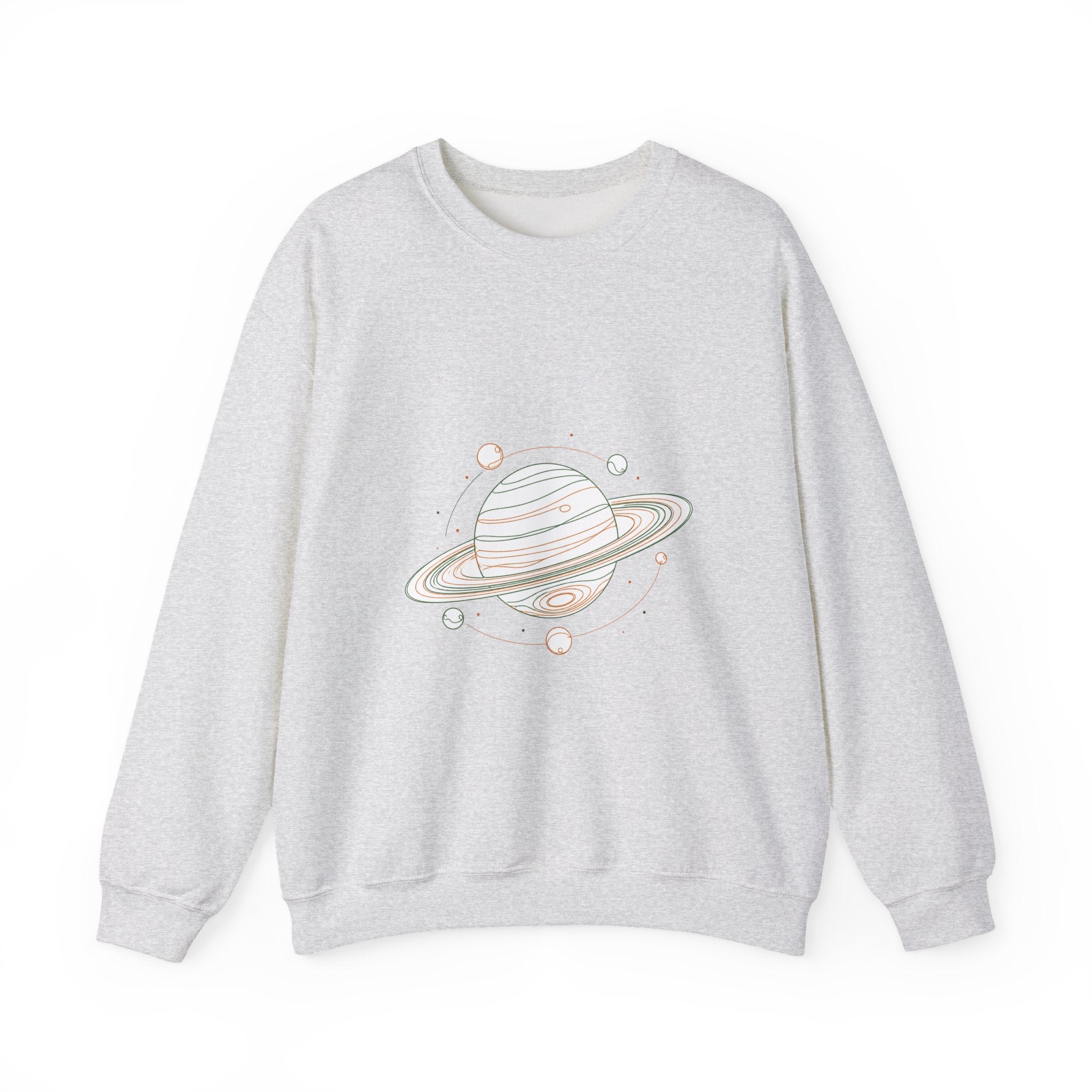 Matching Couple Sweatshirt - Saturn & Jupiter Matching Couple Comfort Colors Crew Minimalist Art His Hers Christmas Gift - Design A