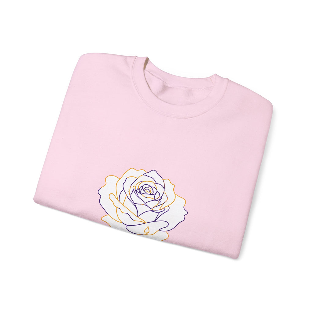 Matching Couple Sweatshirt - Rose & Thorn Matching Couple Premium Fleece Sweatshirt Minimalist Art His Hers Christmas Gift - Design A