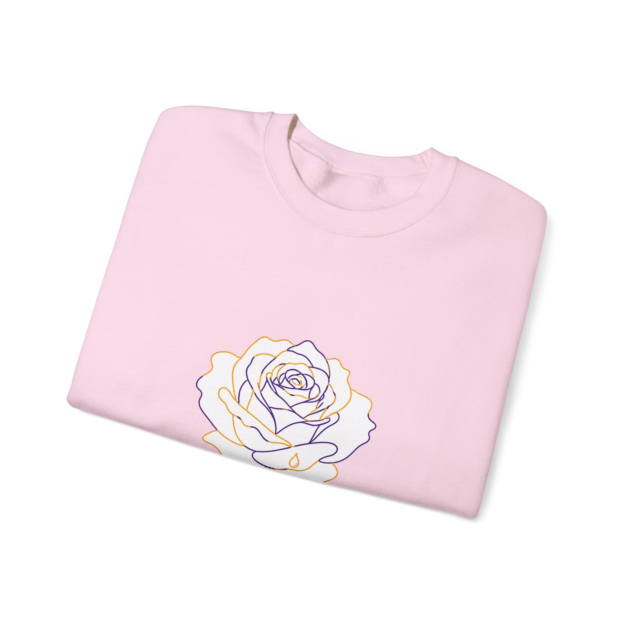 Matching Couple Sweatshirt - Rose & Thorn Matching Couple Premium Fleece Sweatshirt Minimalist Art His Hers Christmas Gift - Design A