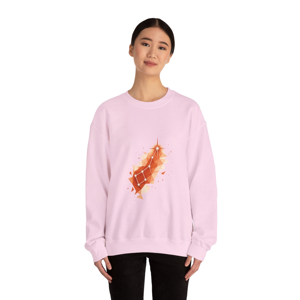 Matching Couple Sweatshirt - Big & Little Dipper Matching Couple Crewneck Sweatshirt Geometric Art His Hers Couple Gift - Design B